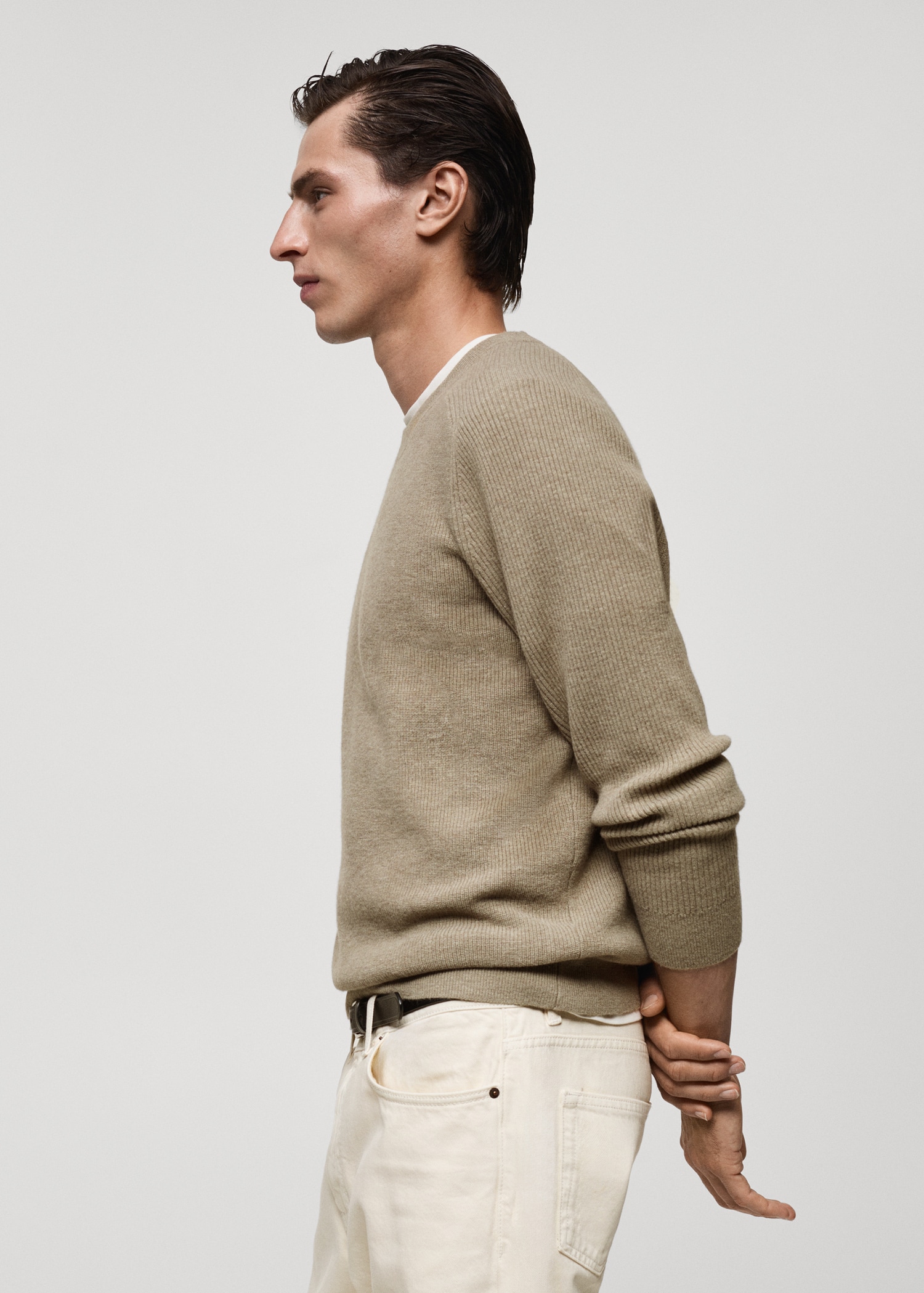 Ribbed wool sweater - Details of the article 2