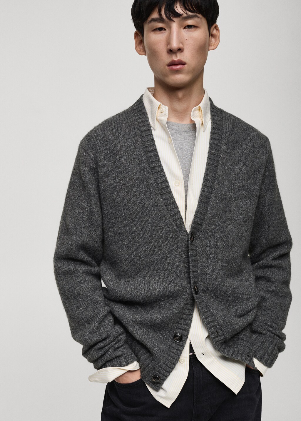 Replay Pull En Laine Mélangé In Gray Replay Pull En Laine Mélangé In Gray