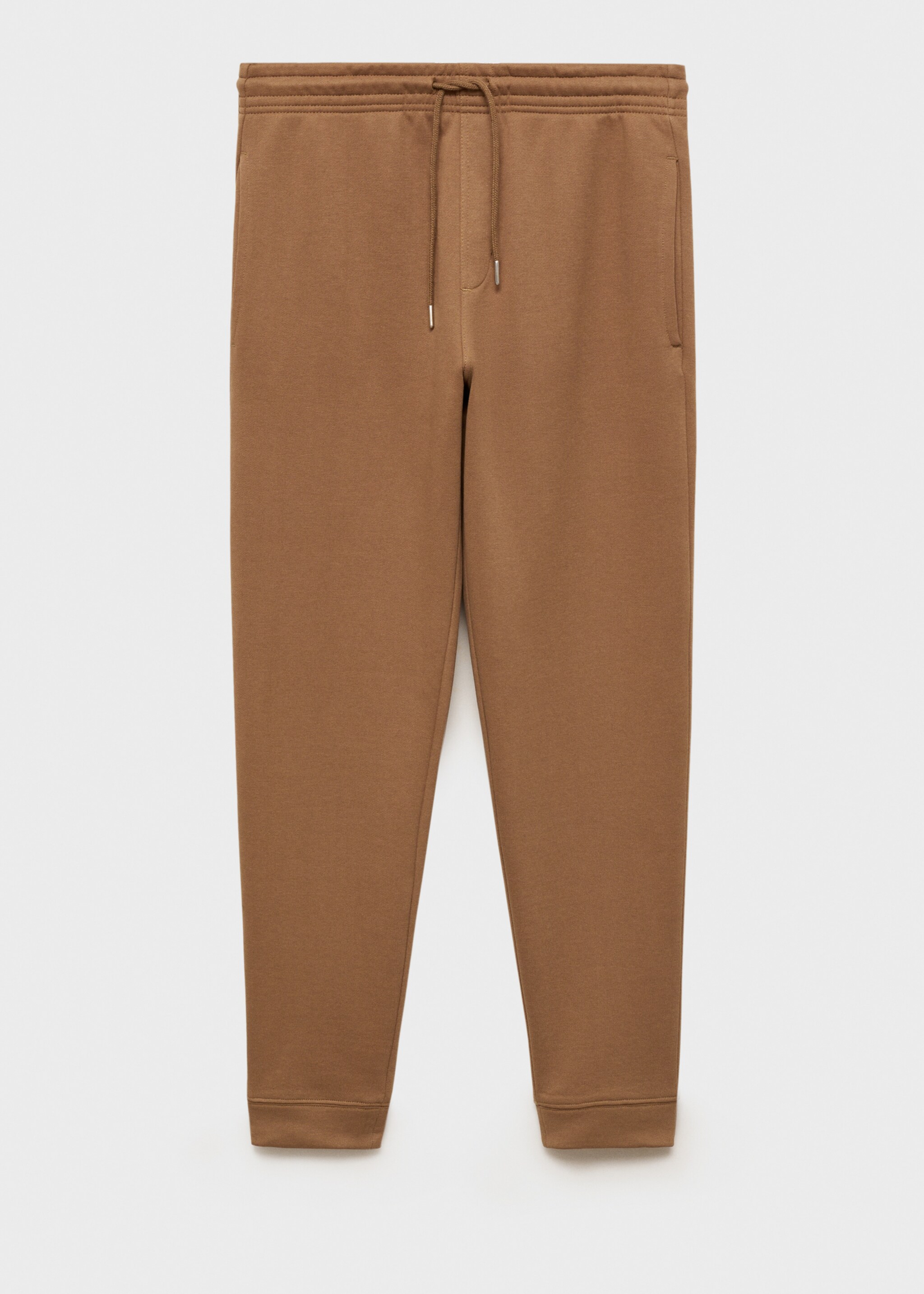 Brushed joggers with elastic waistband - Article without model