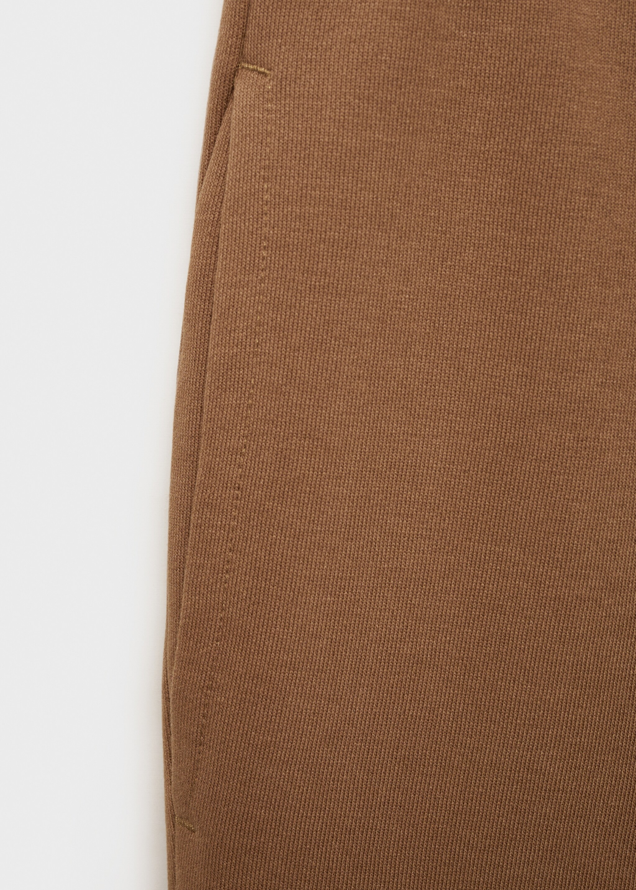 Brushed joggers with elastic waistband - Details of the article 0