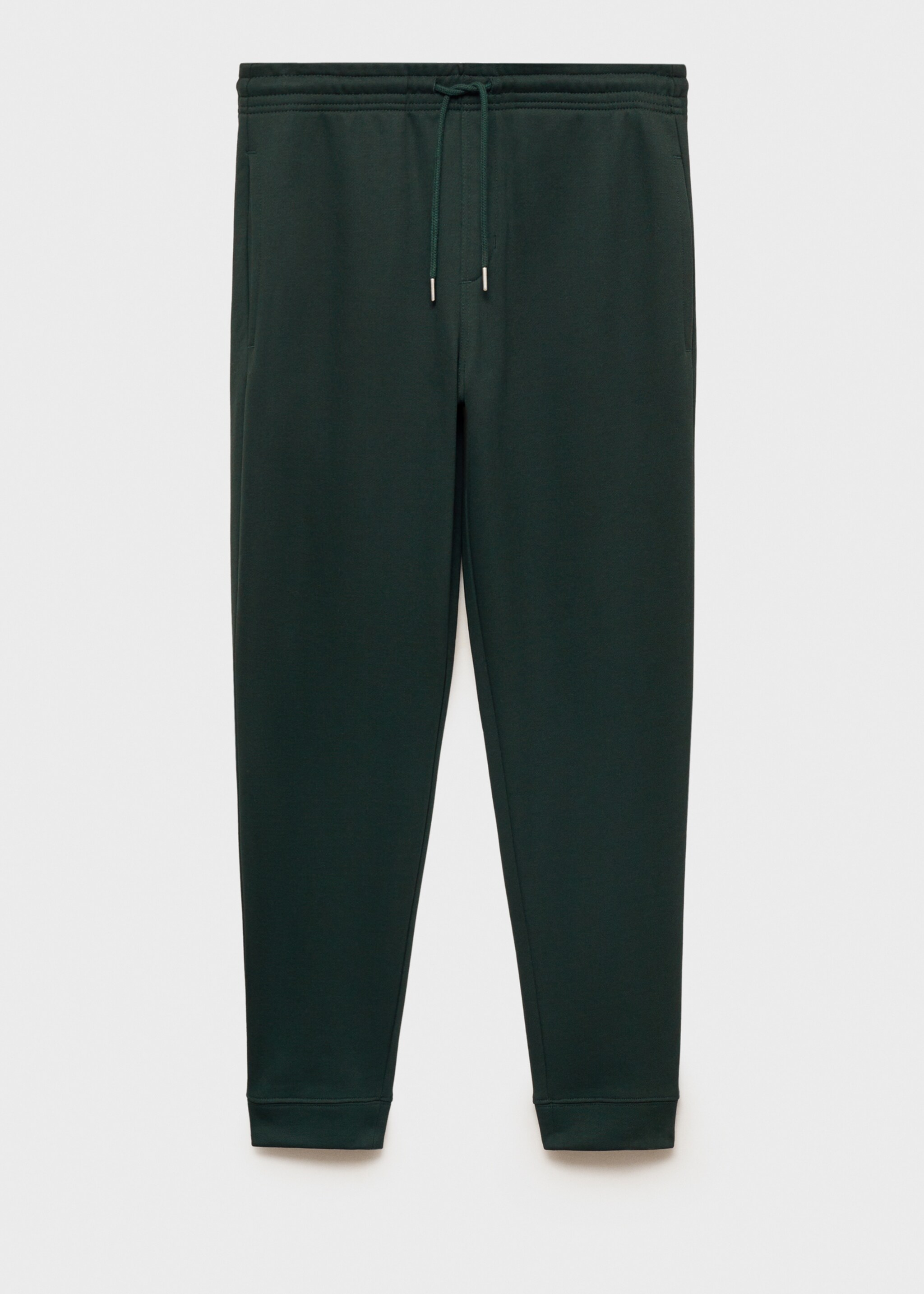Brushed joggers with elastic waistband - Article without model