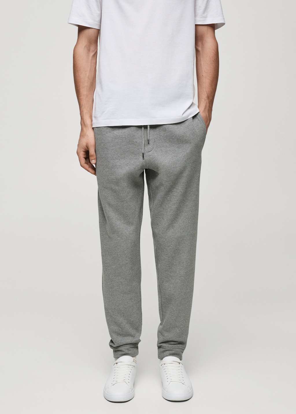 Cotton drawstring joggers
