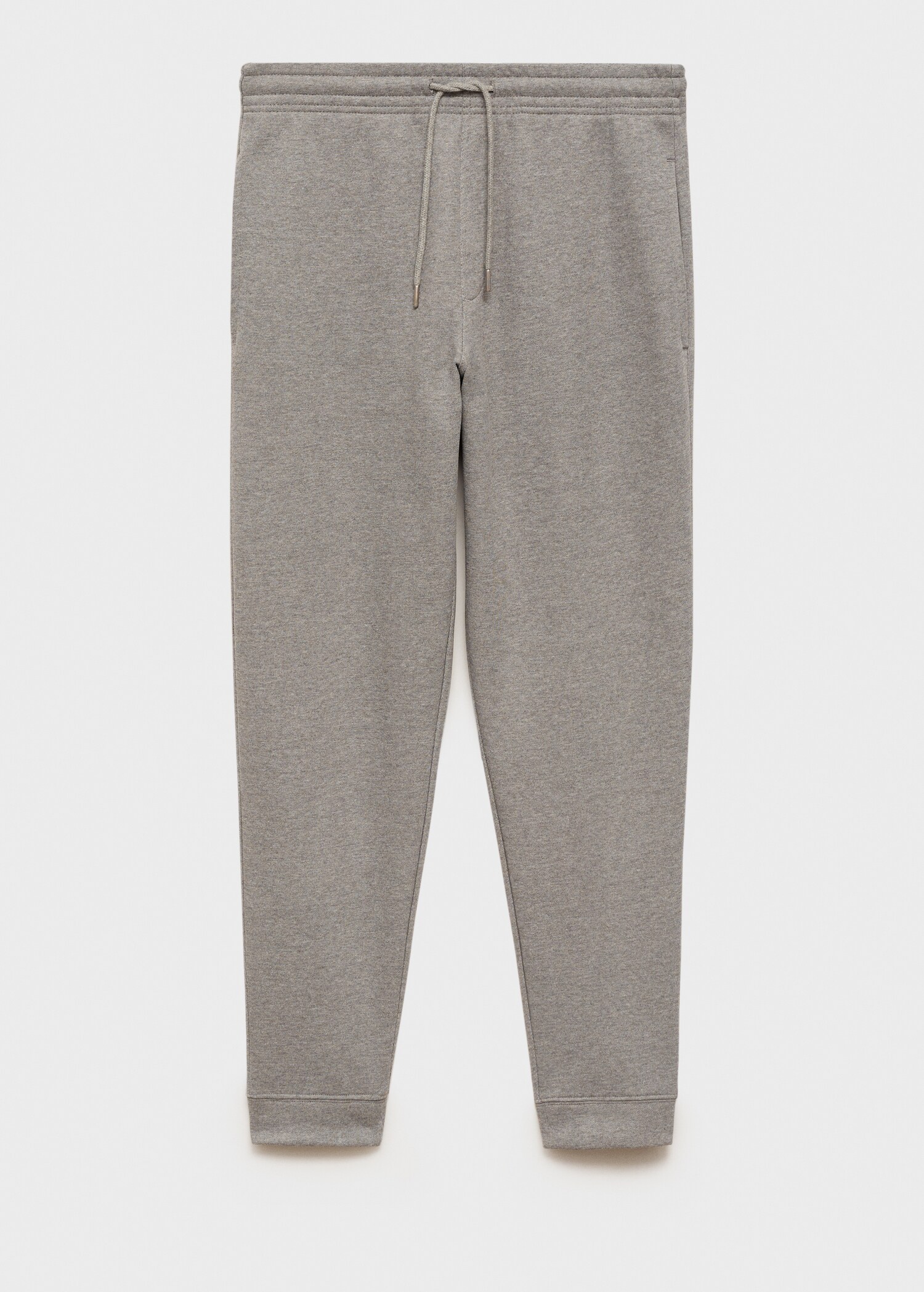 Brushed joggers with elastic waistband - Article without model