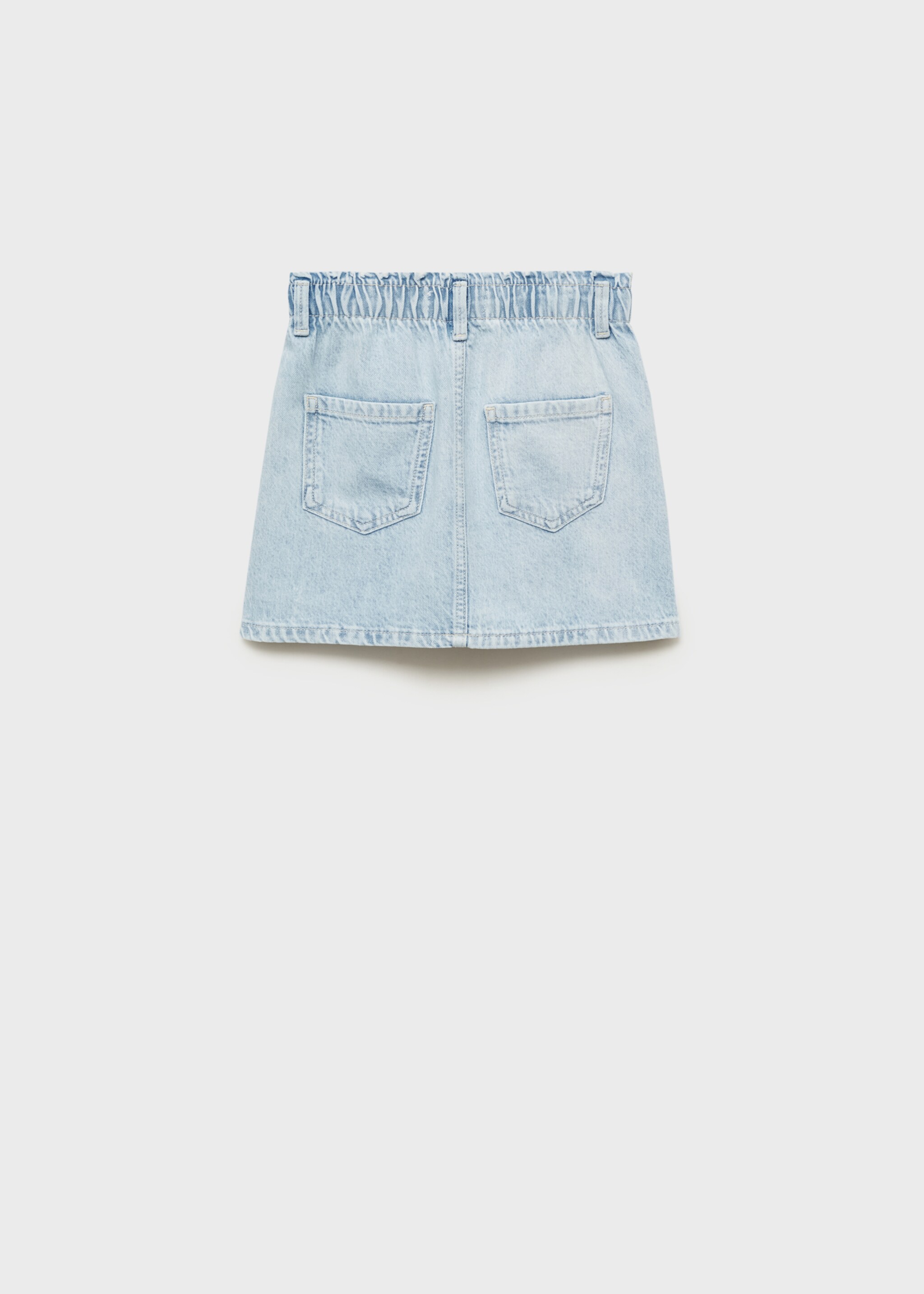 Short denim skirt - Reverse of the article