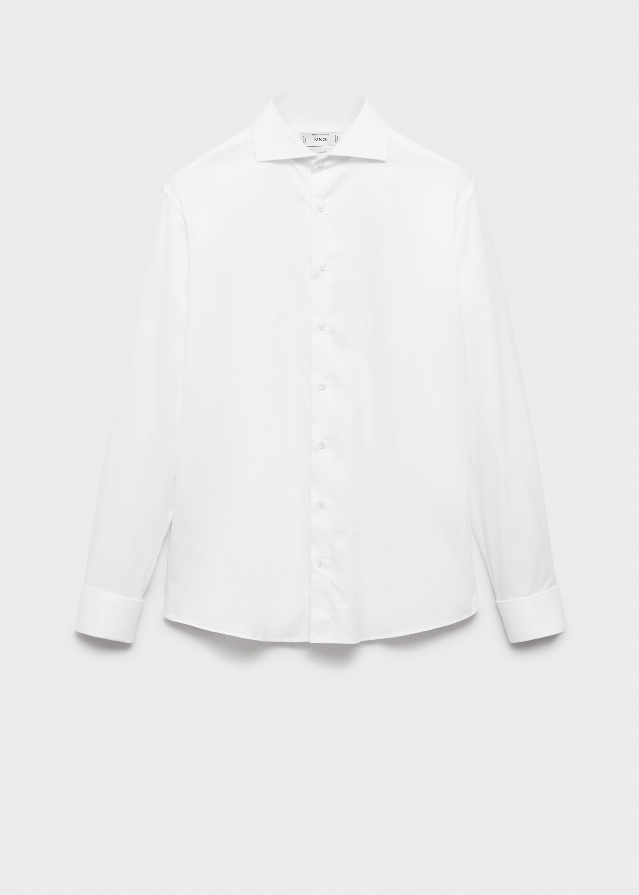 Chemise costume slim-fit tissu twill boutons de manchette - Article sans modèle
