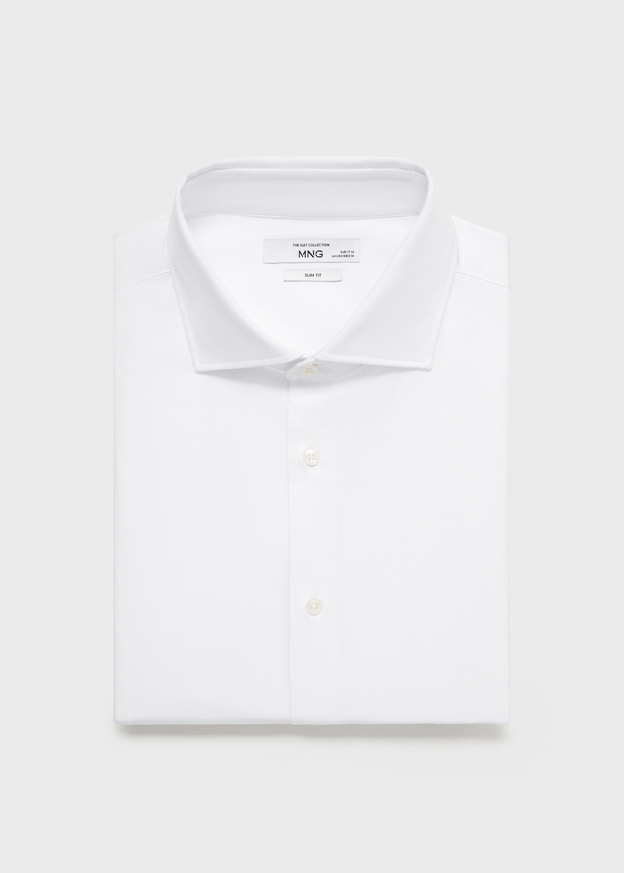 Chemise costume slim-fit tissu twill boutons de manchette - Détail de l'article 8