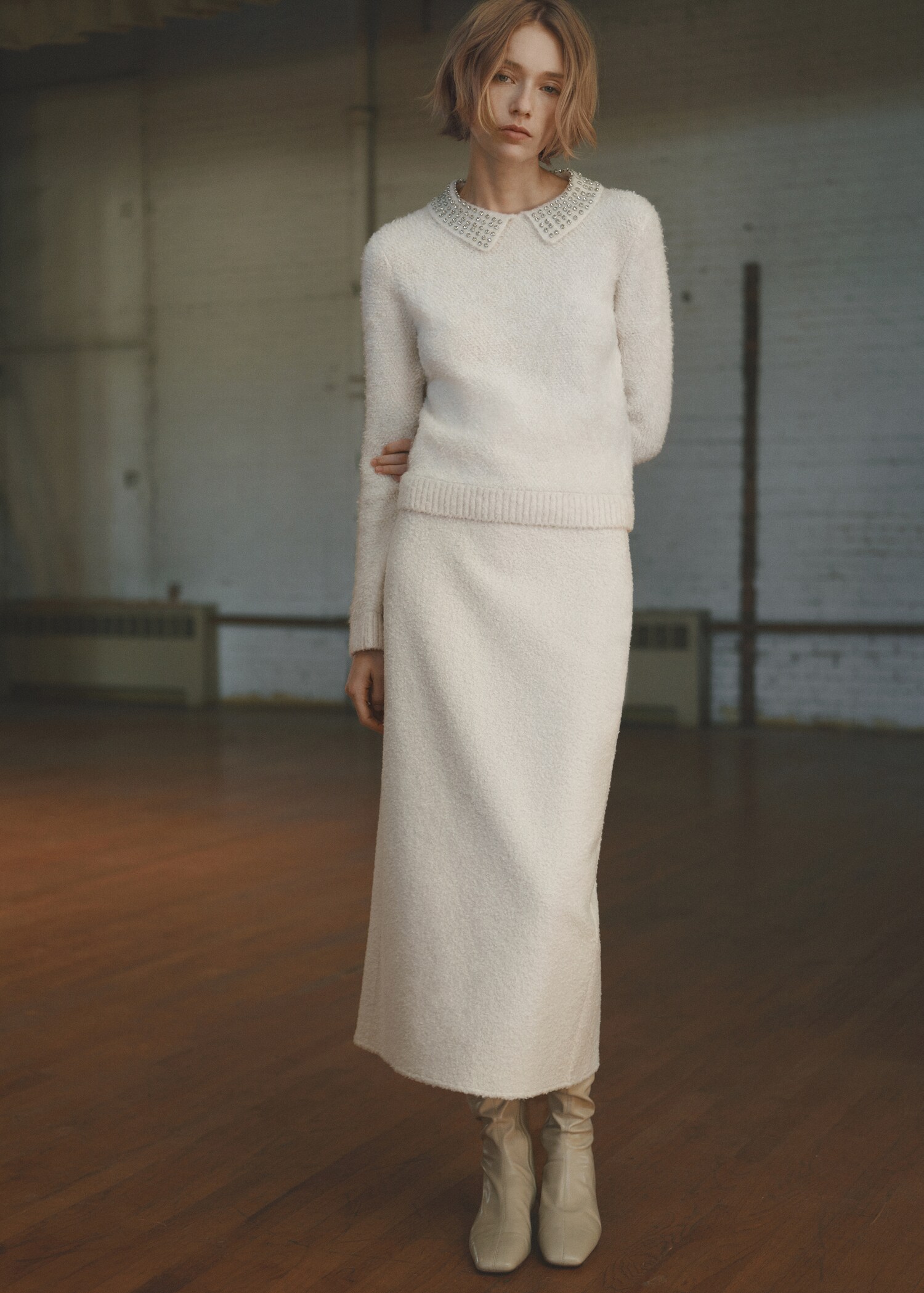 Falda midi bouclé - Detalle del artículo 7