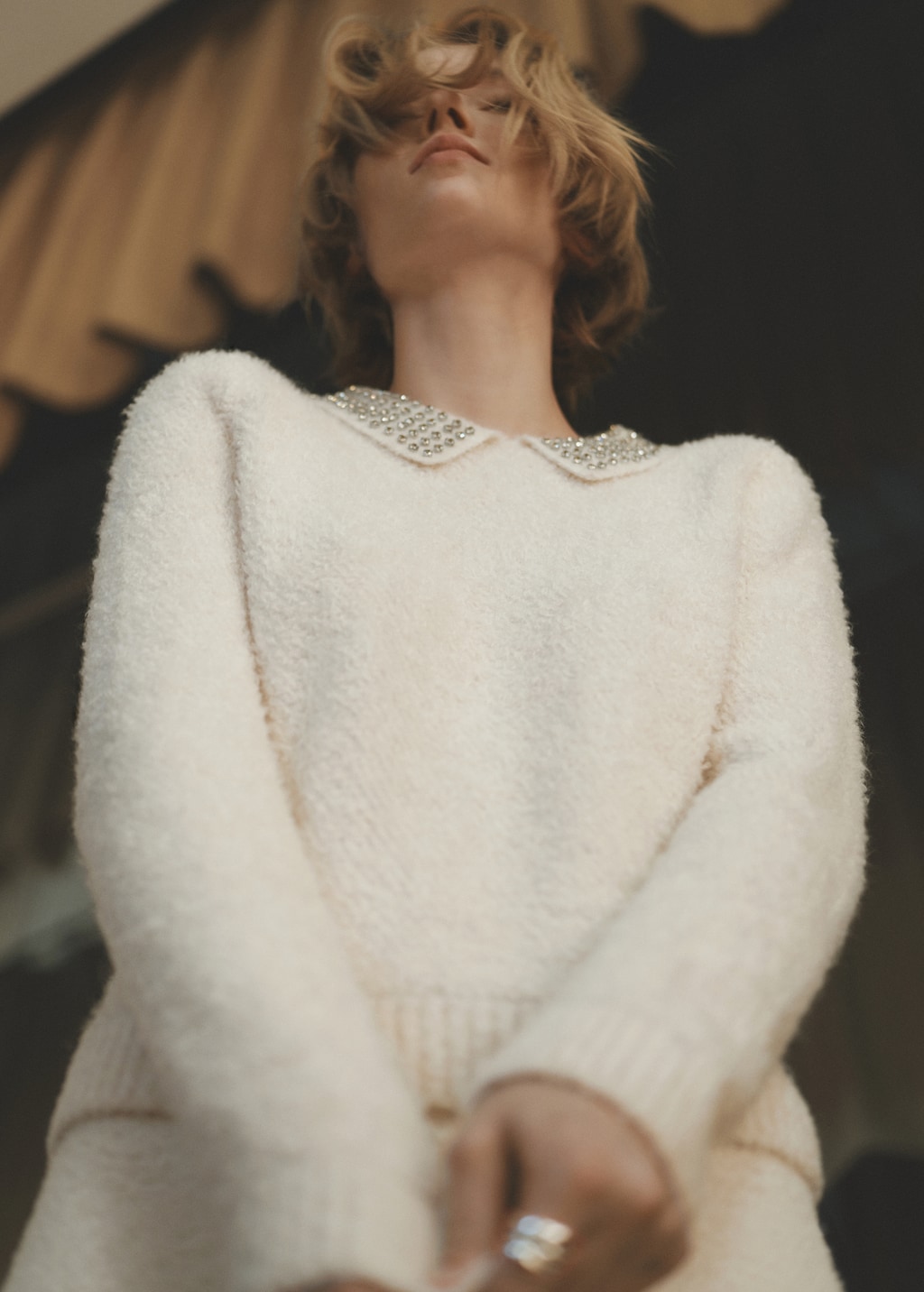 Bouclé midi-skirt - Women | MANGO USA