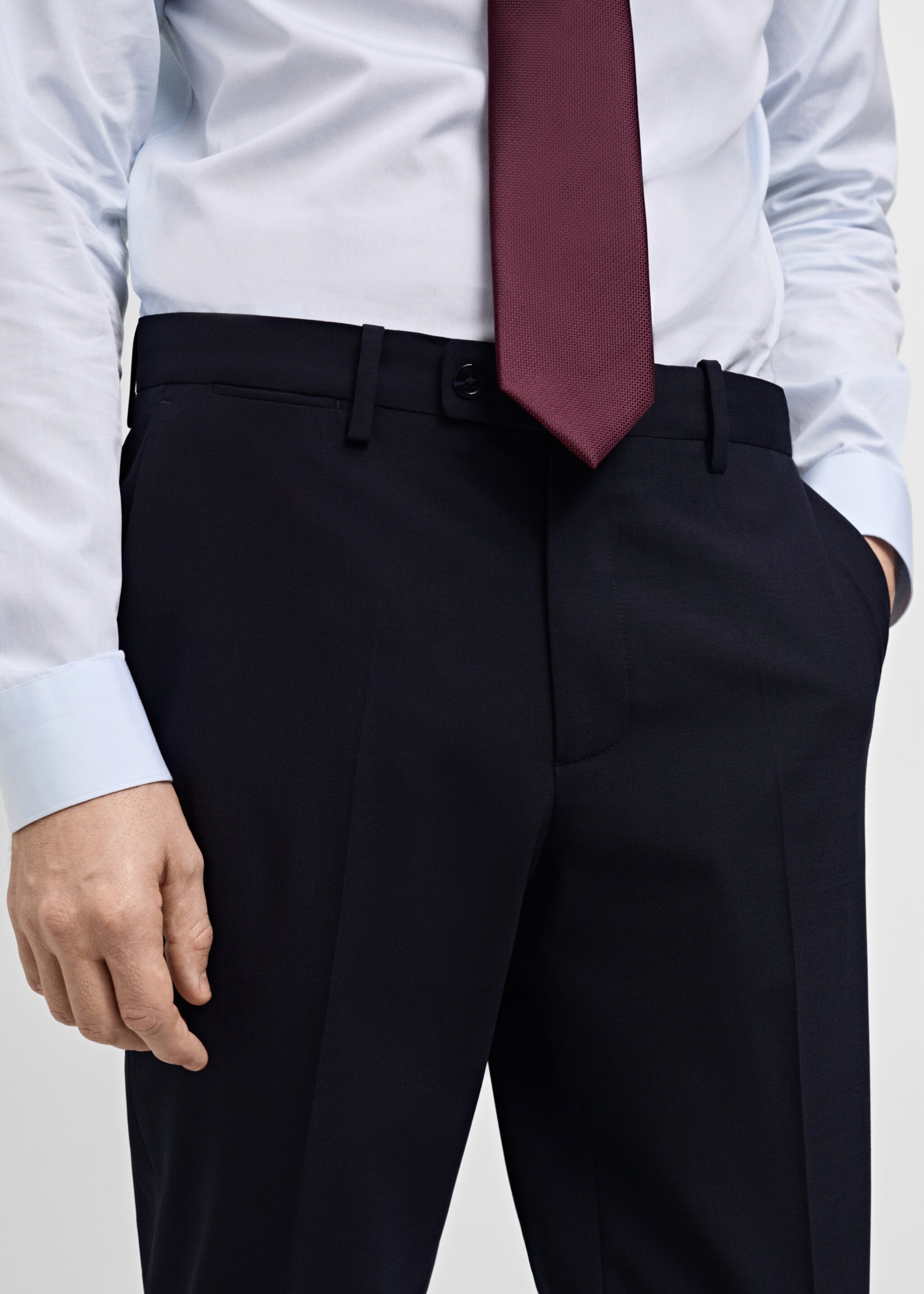Turin 100% wool suit trousers - Details of the article 1