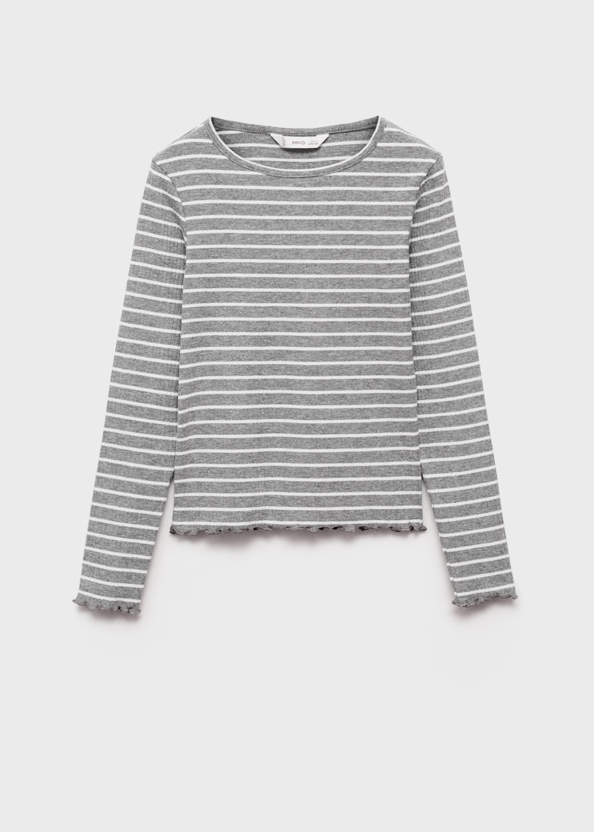 Striped rib T-shirt - Article without model