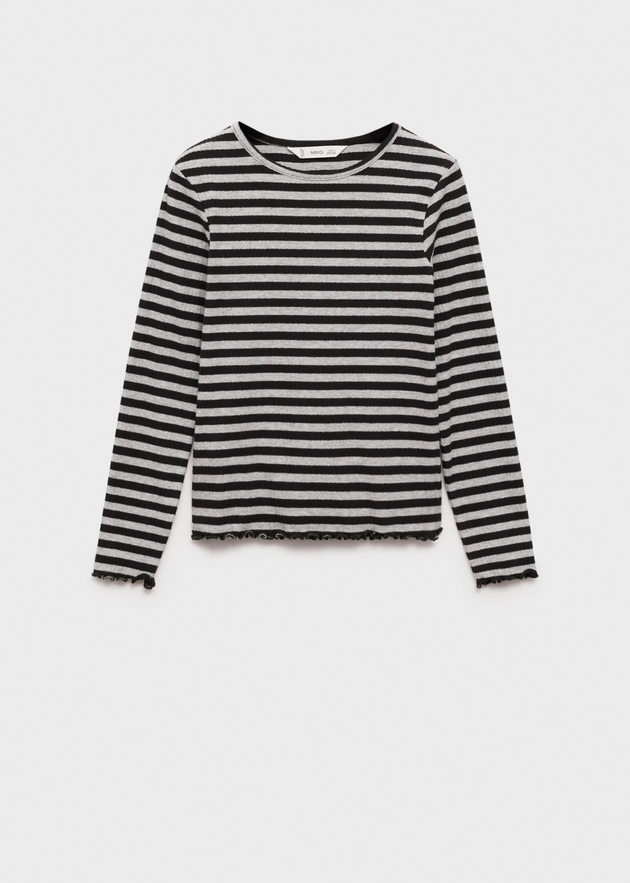 Striped rib T-shirt - Article without model