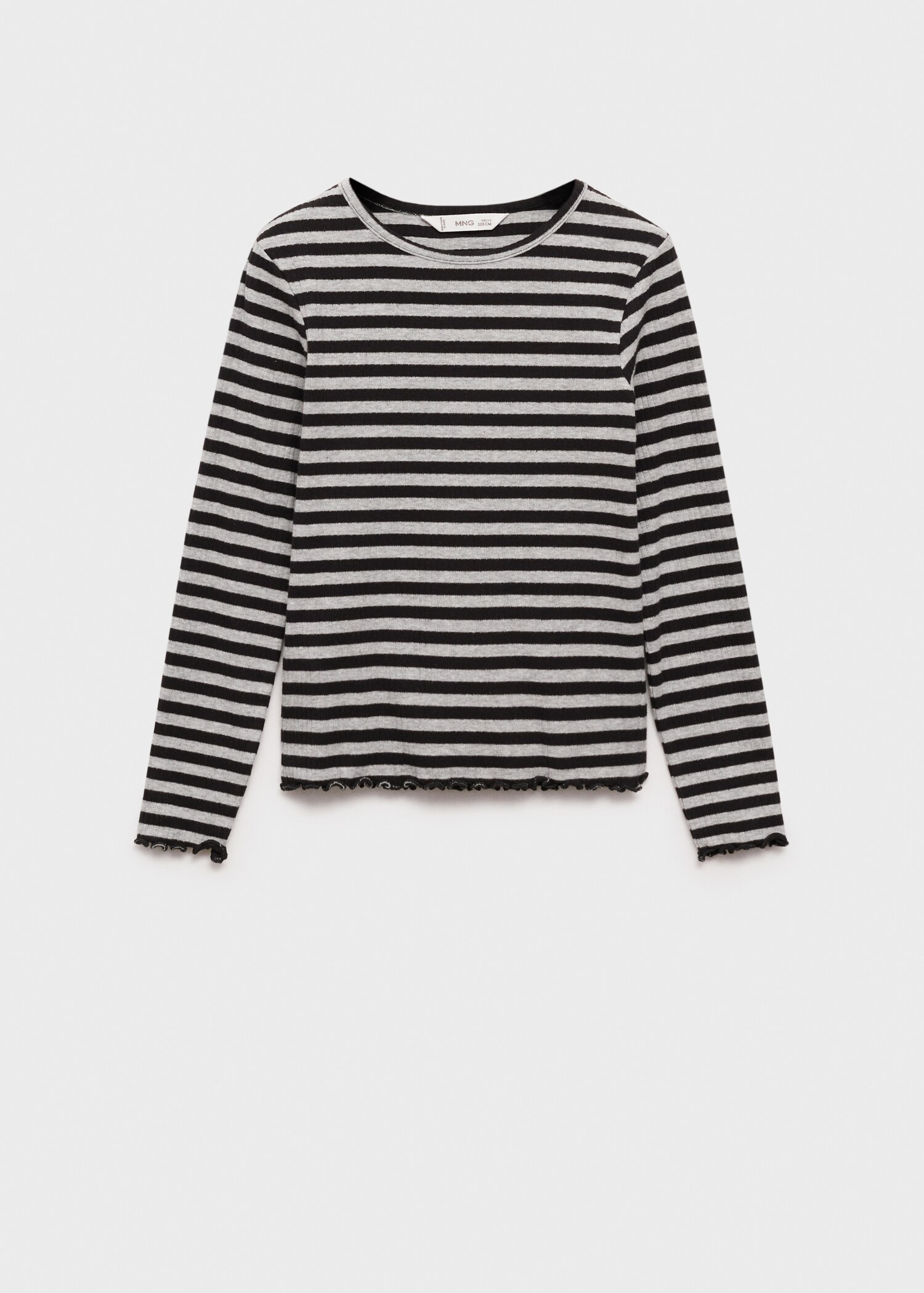 Striped rib T-shirt - Article without model
