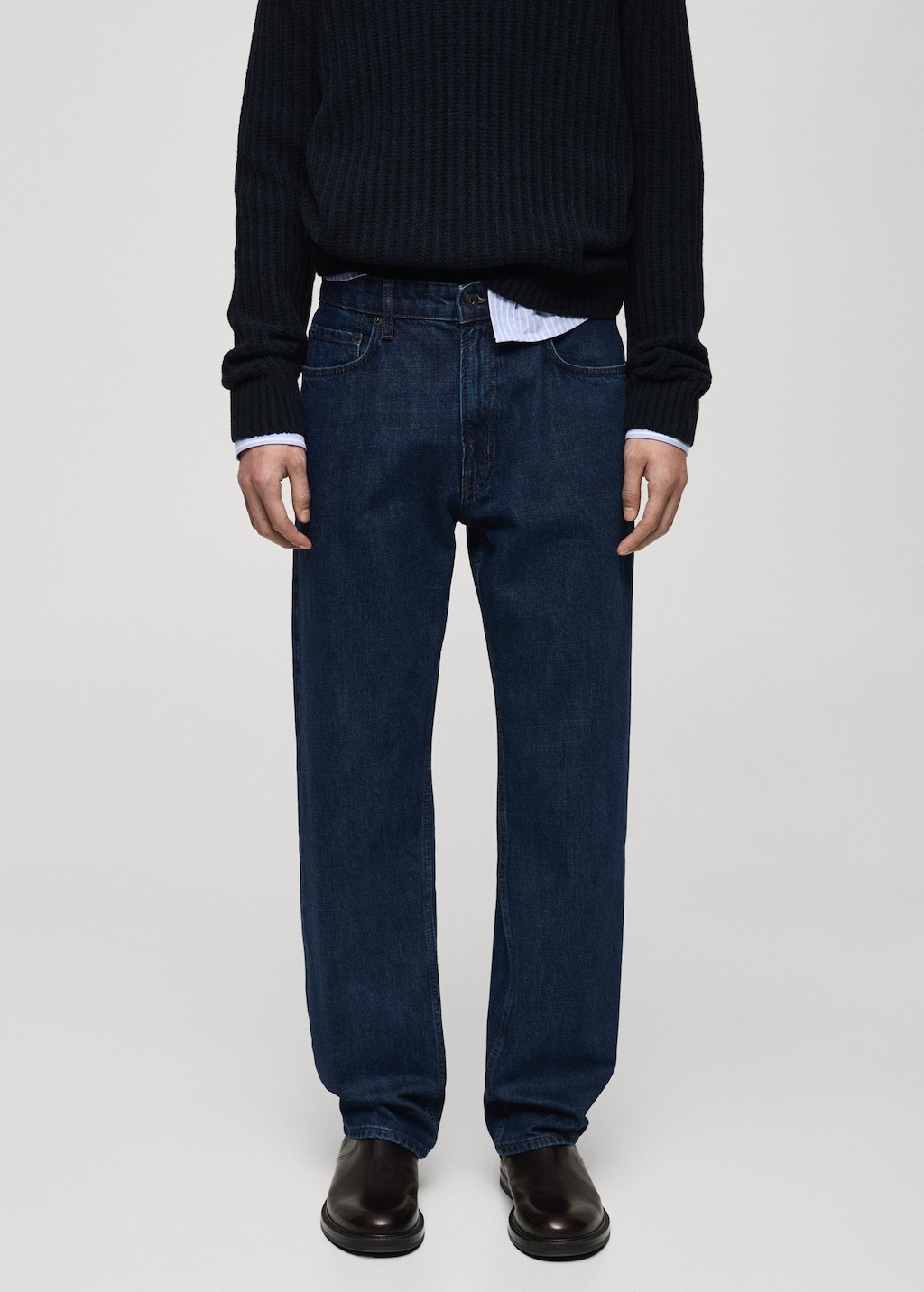 Moby Straight fit Dark wash Jeans Men MANGO Indonesia moby-straight-fit-dark-wash-jeans-men-mango-indonesia