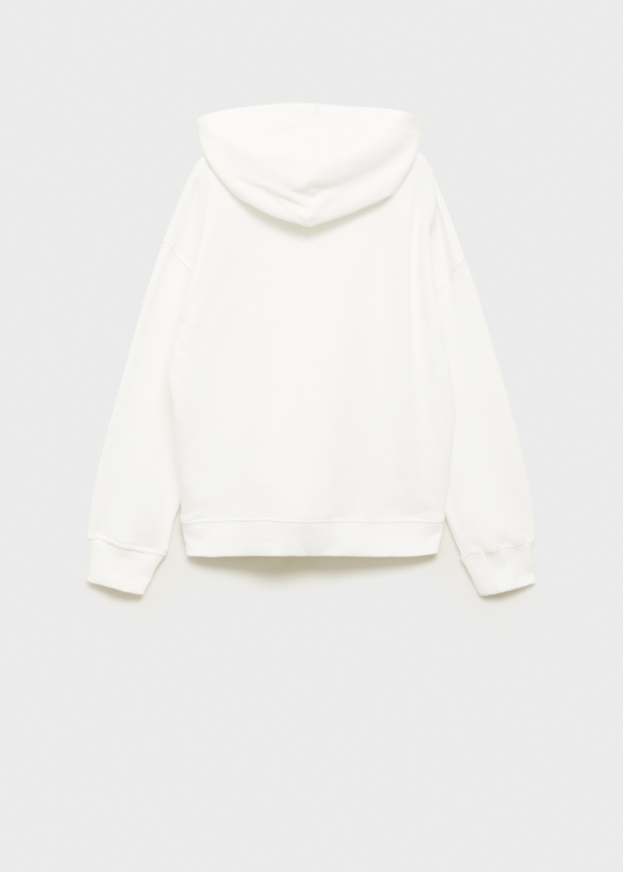 Sudadera abierta capucha - Reverso del artículo