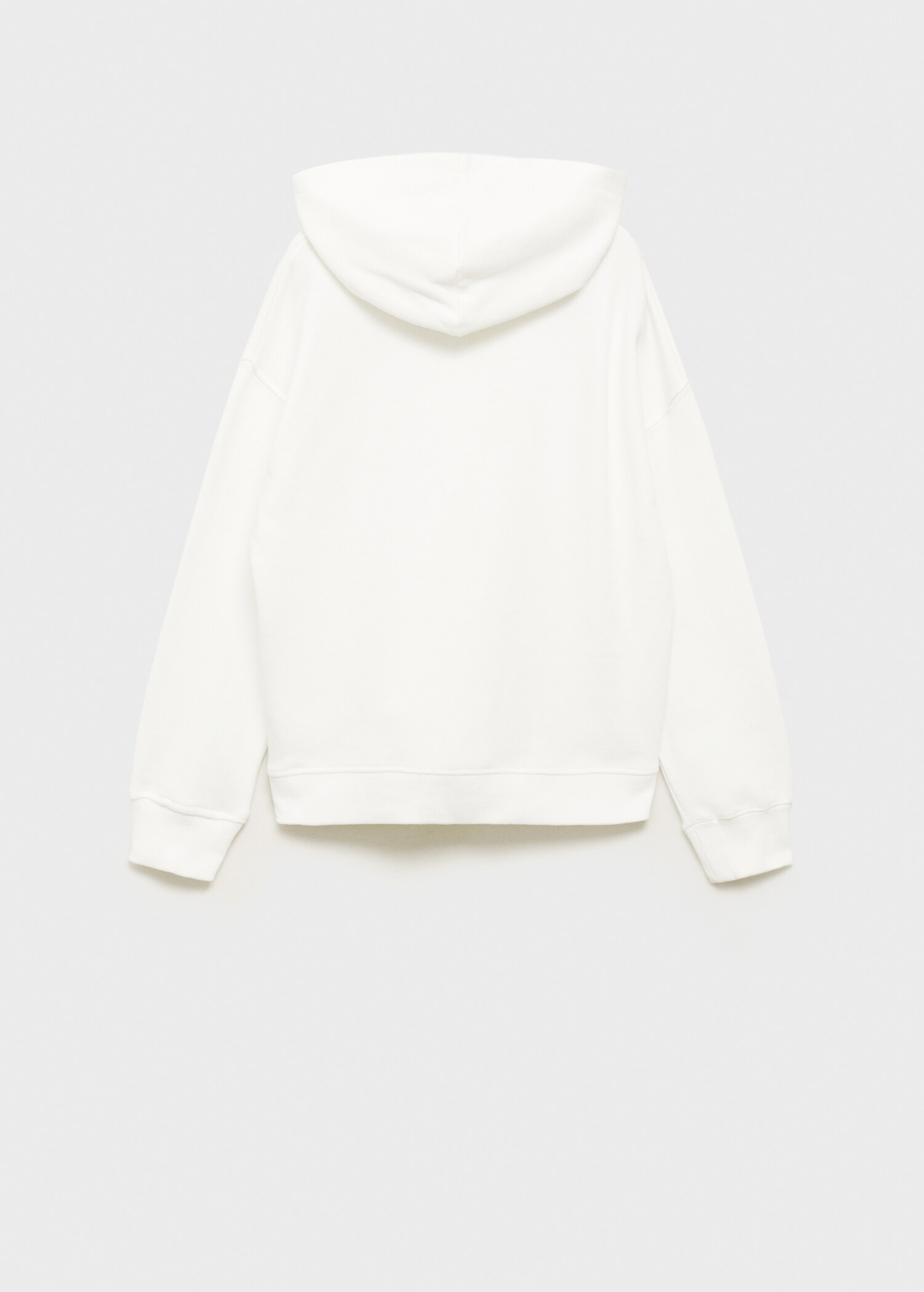 Sudadera abierta capucha - Reverso del artículo
