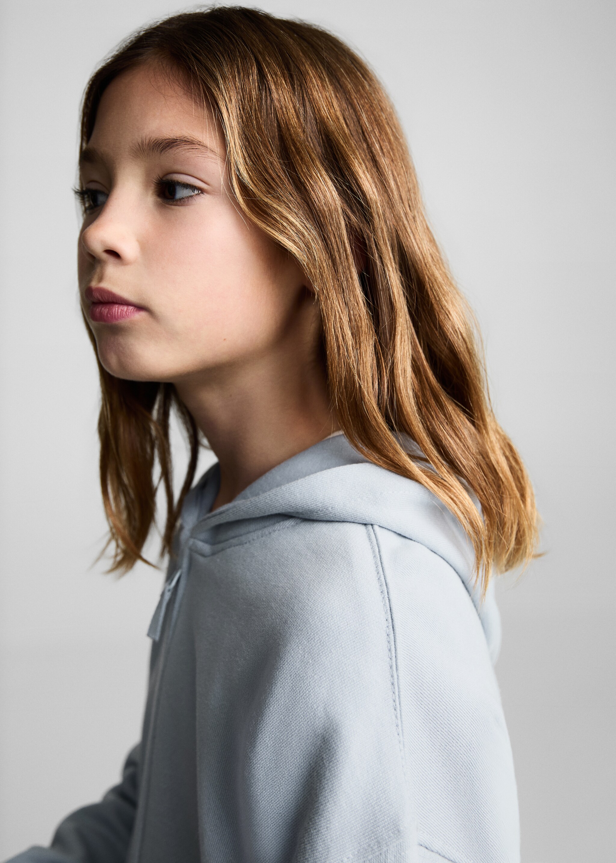 Sweatshirt with open hood - Details of the article 1