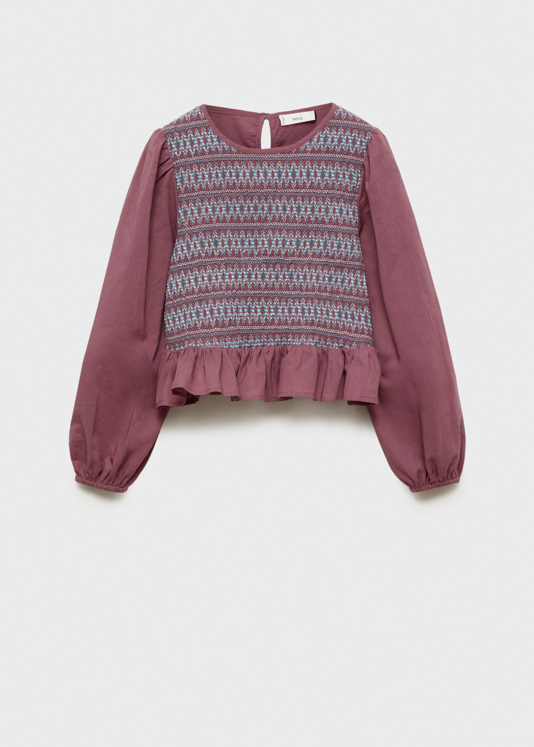 Honeycomb pattern blouse - Article without model