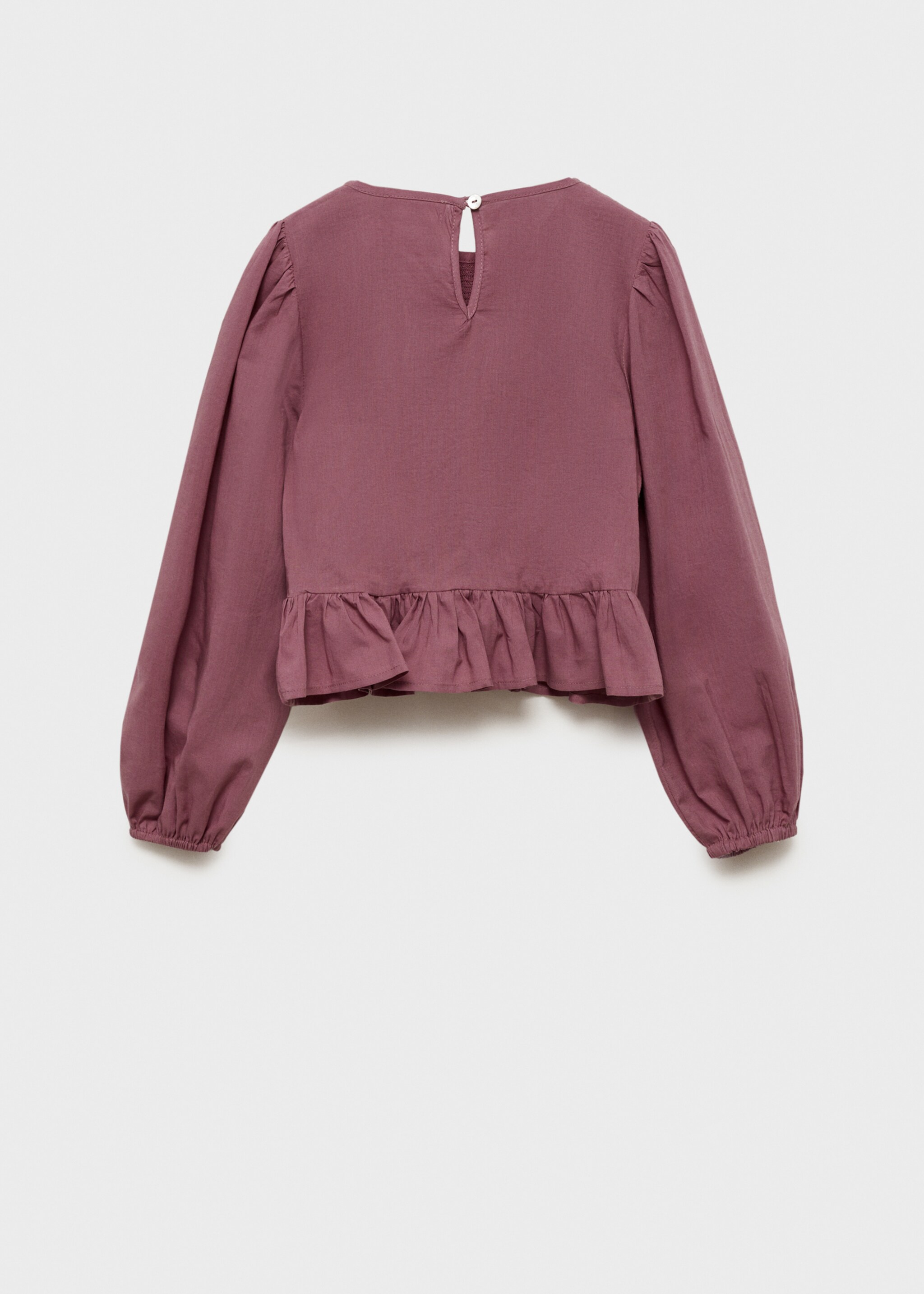Honeycomb pattern blouse - Reverse of the article