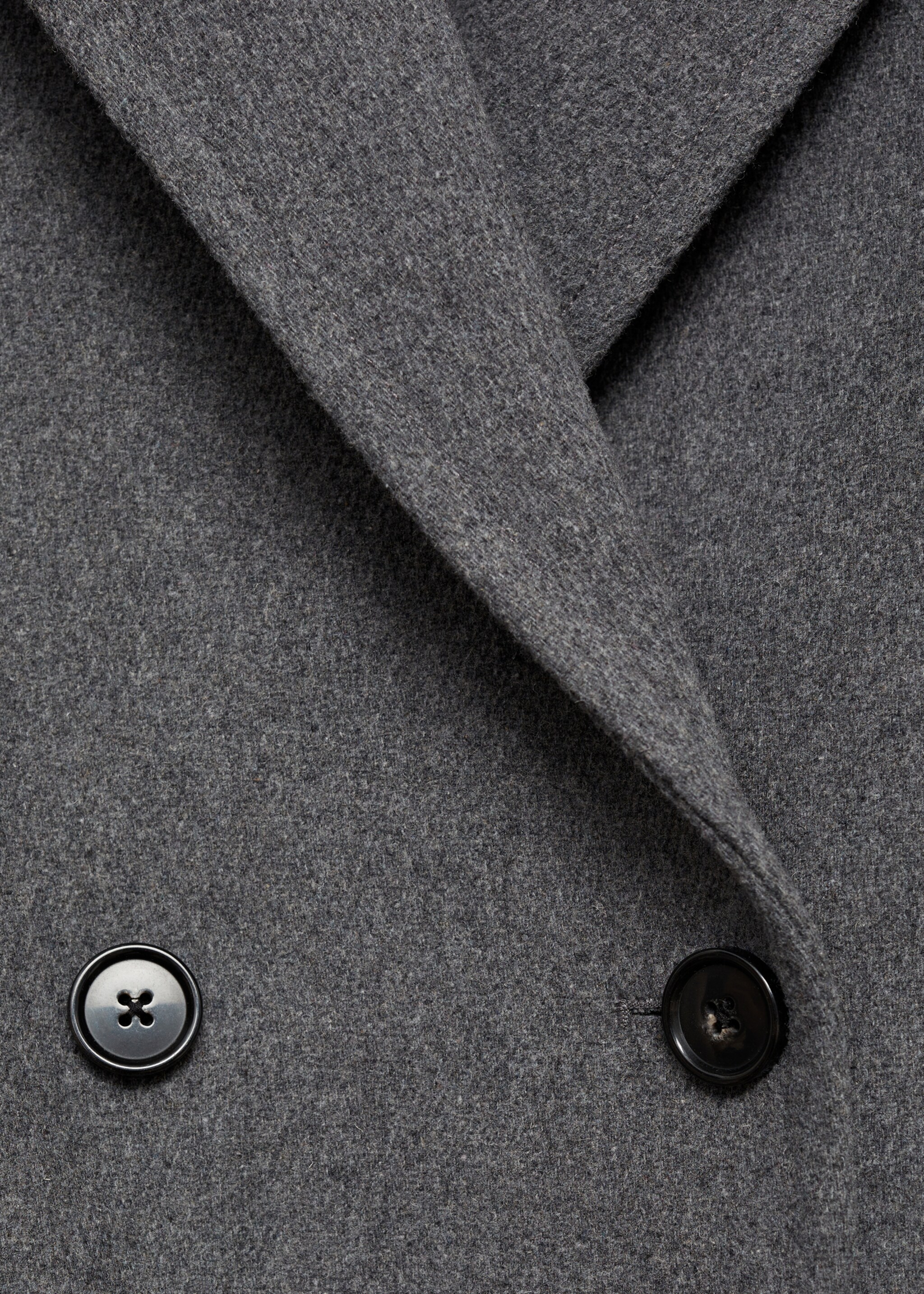 Double-breasted wool midi coat - Details of the article 0