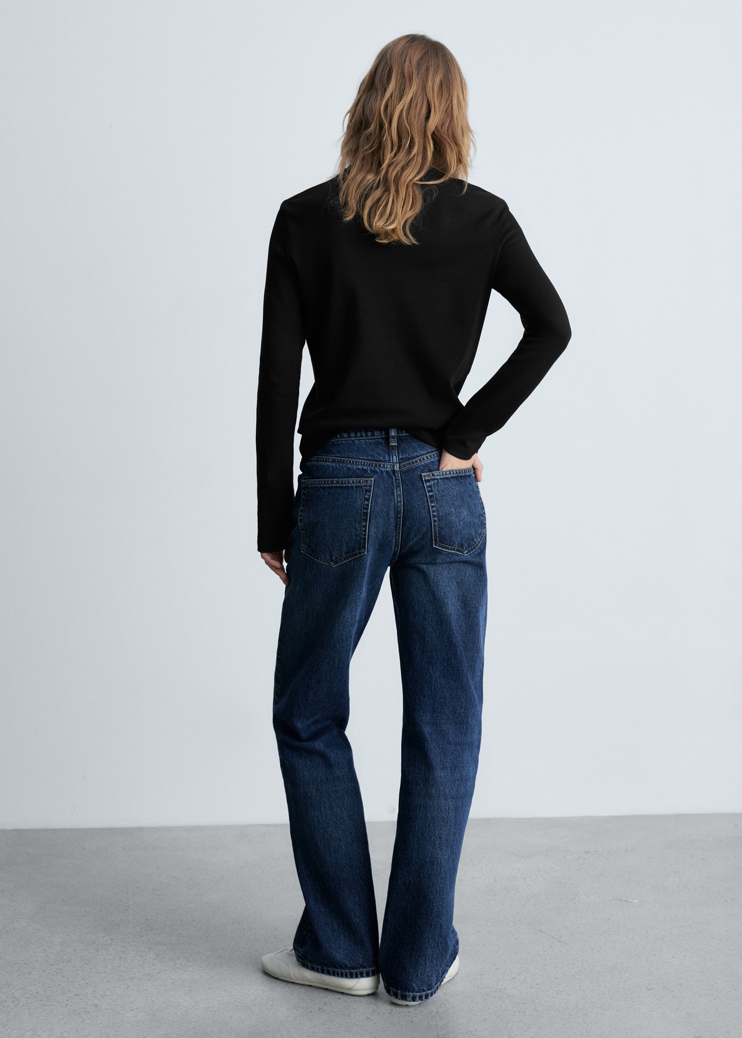 Blusa Camisetas Basicas Algodon Mujer Manga Larga Camiseta Algodón