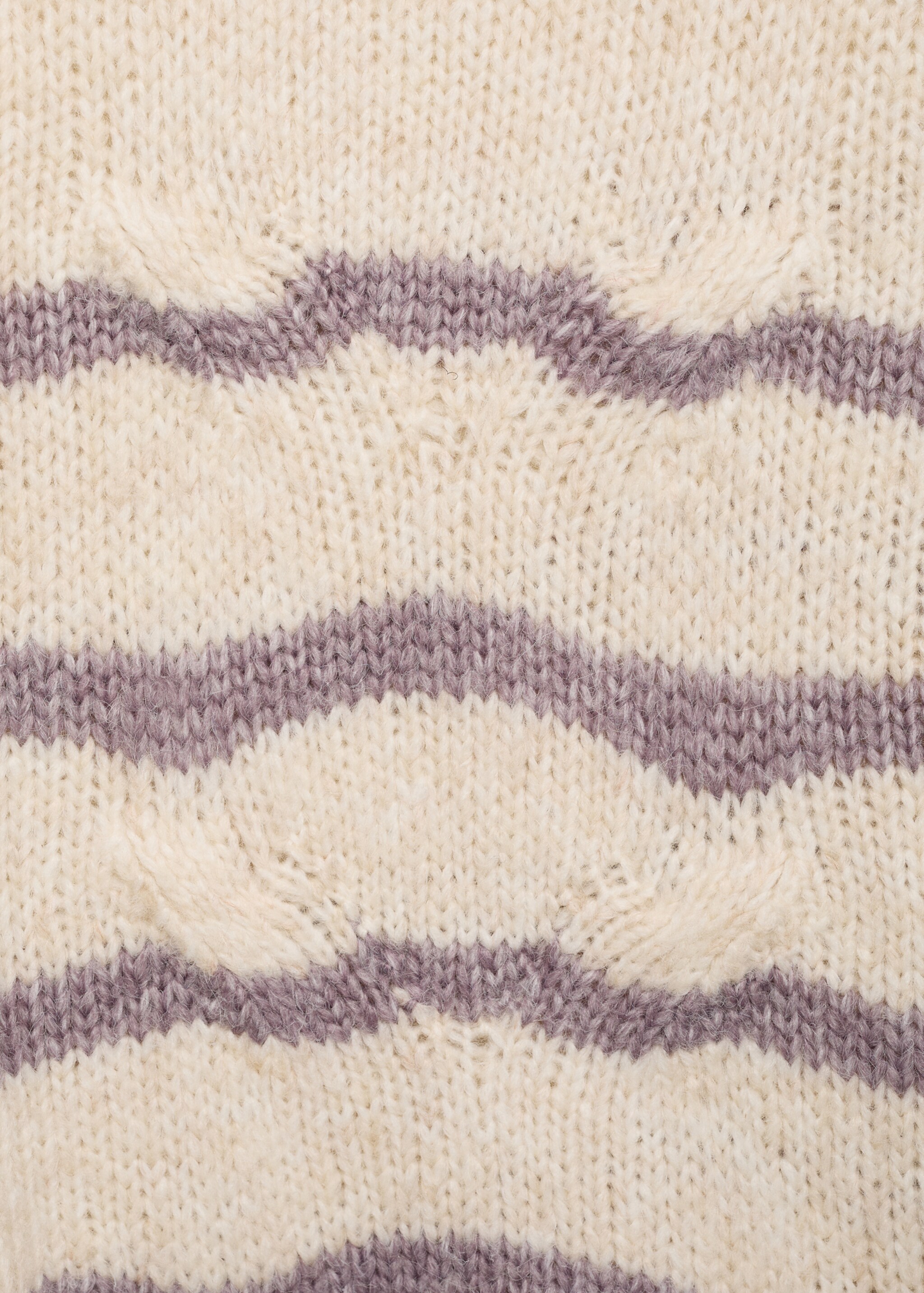 Pull-over rayé à torsades - Détail de l'article 8