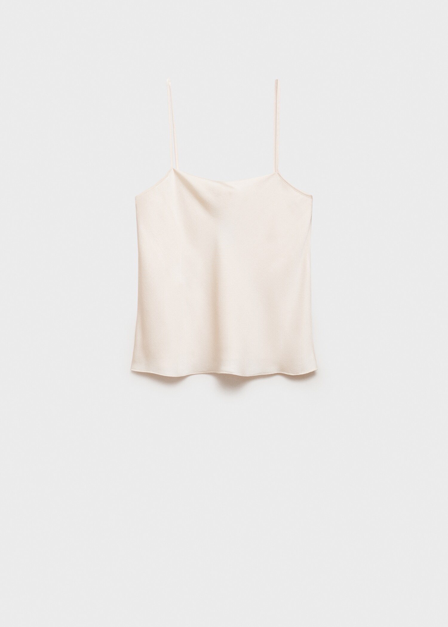 Satin top with thin straps - Article without model