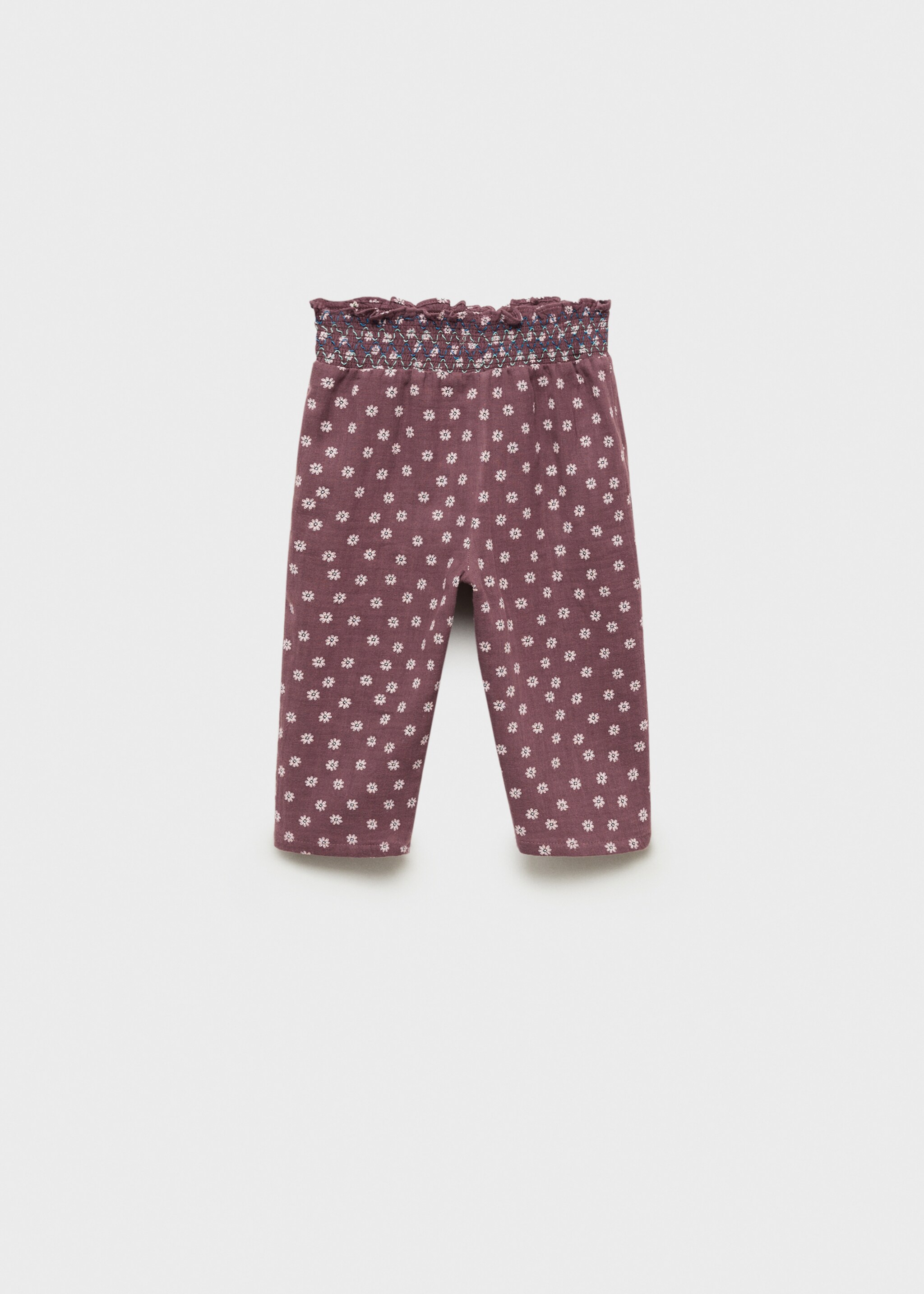 Printed cotton trousers - Reverse of the article