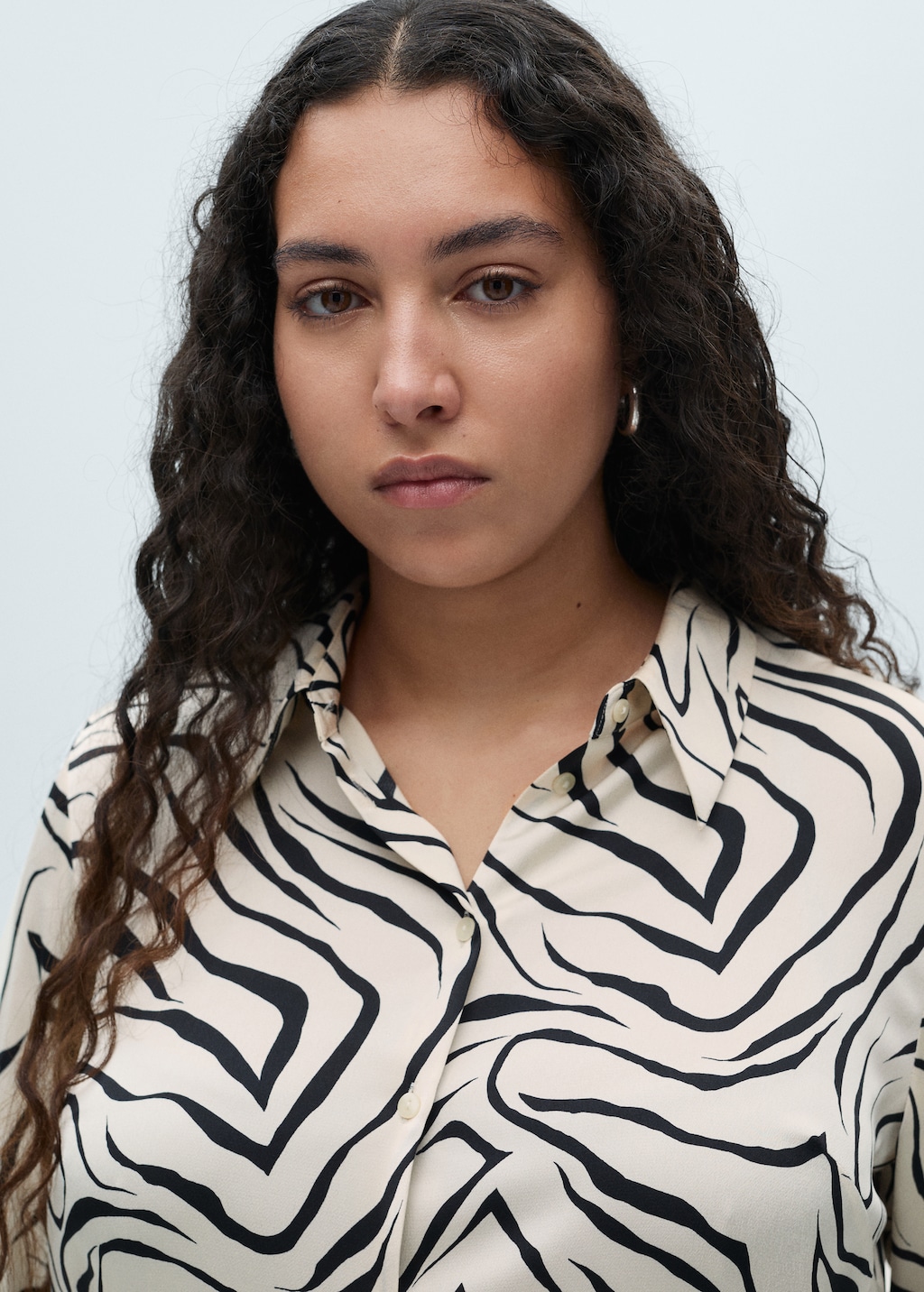 Satin print shirt - Women | MANGO USA