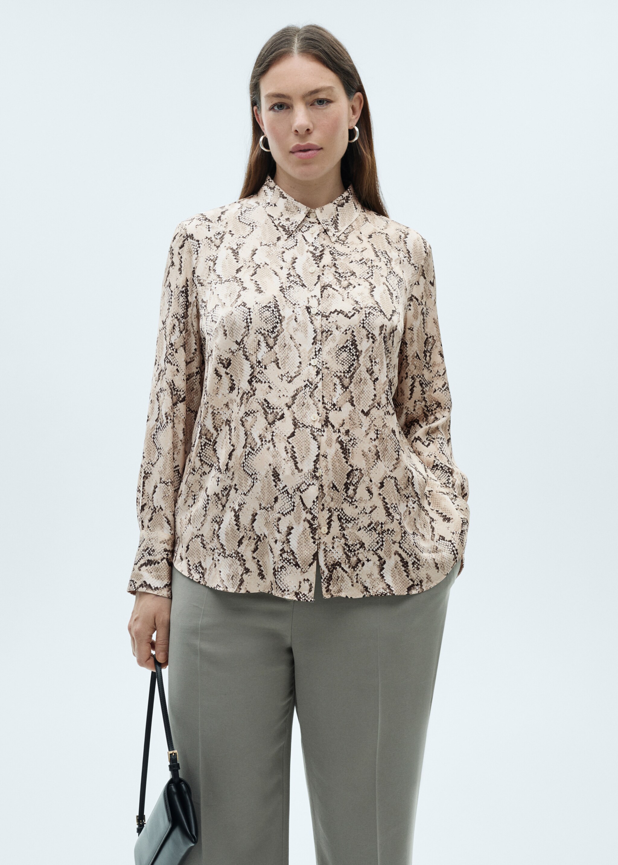 Satin print shirt - Details of the article 5