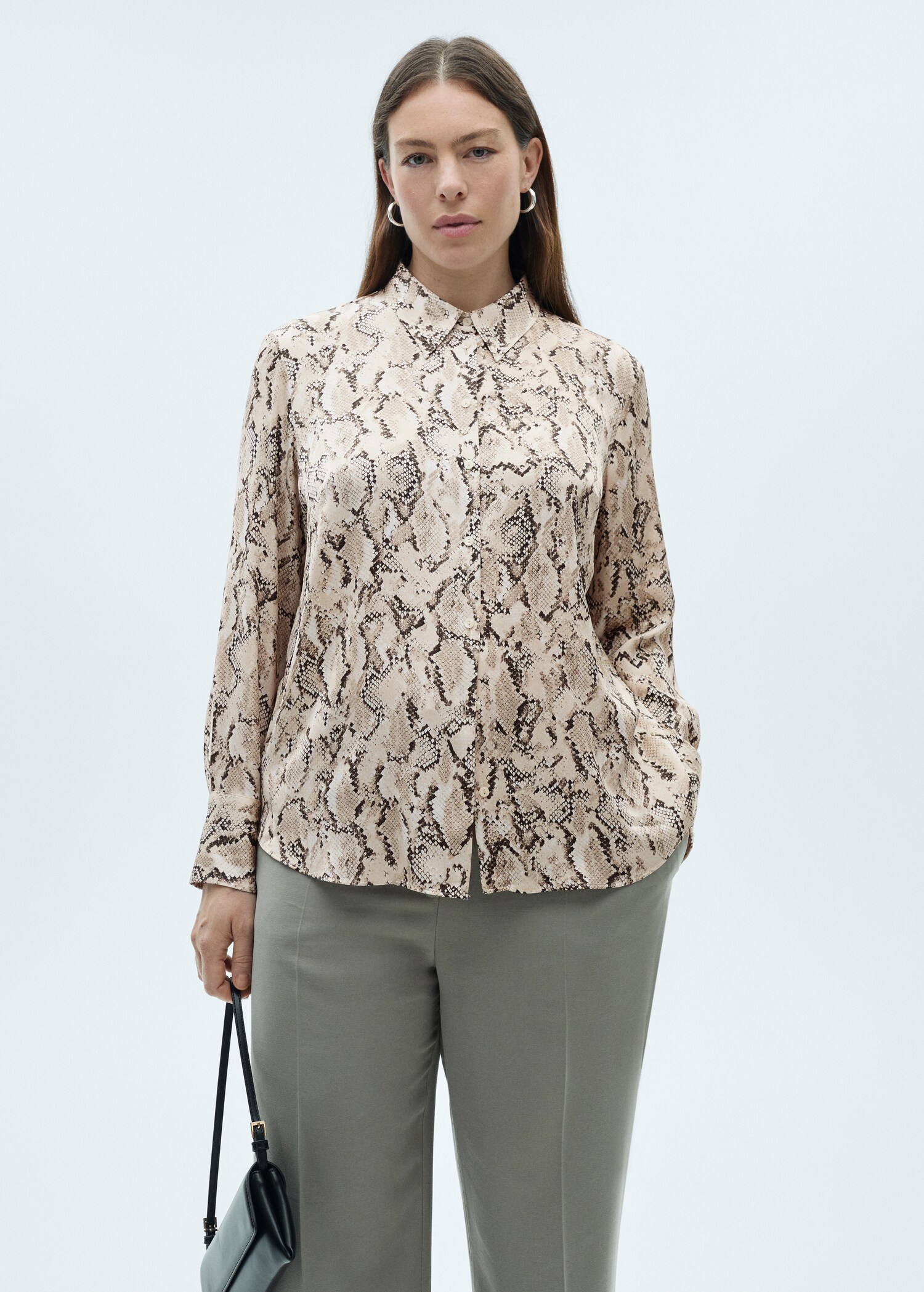 Satin print shirt - Details of the article 5