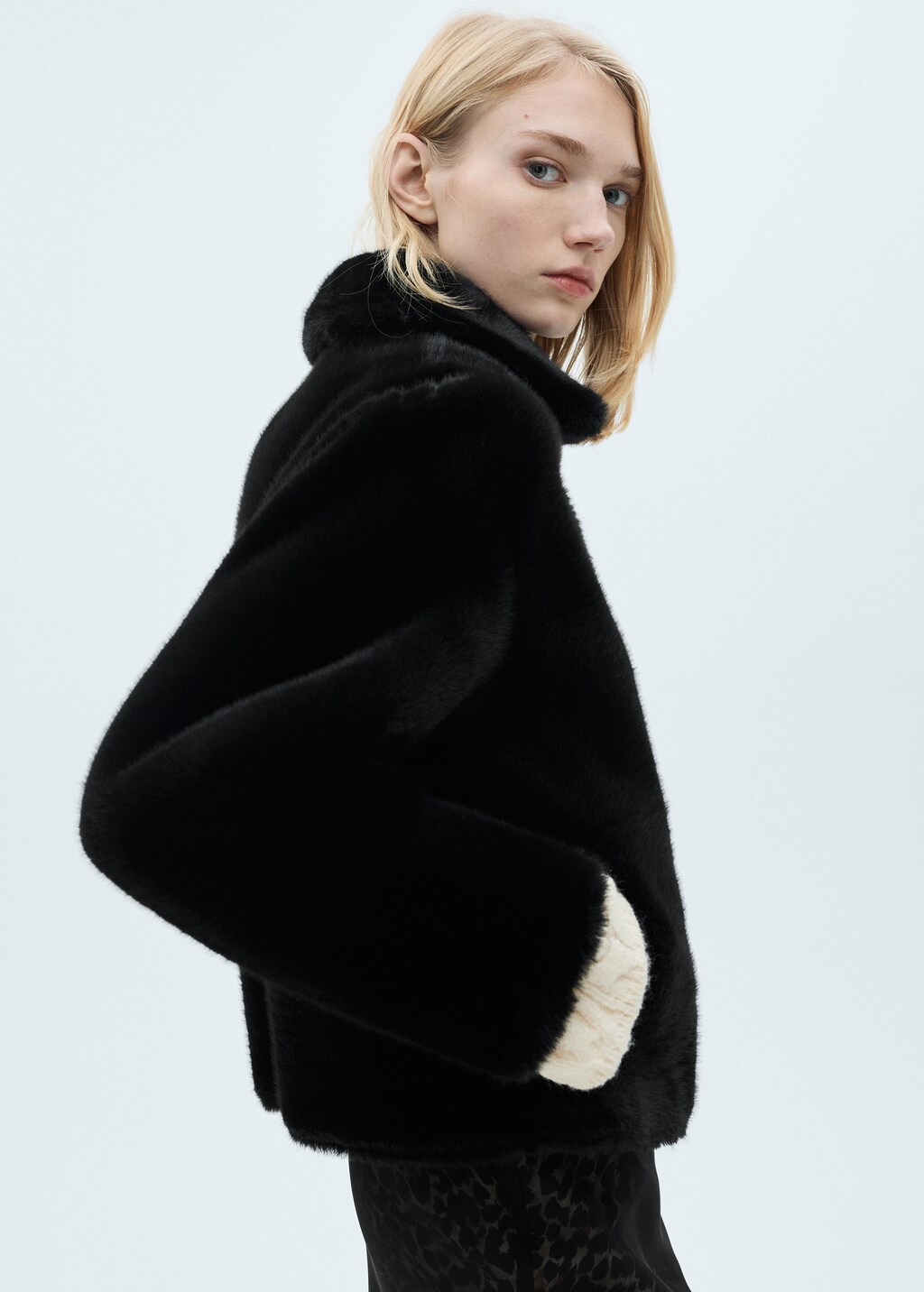 Double-sided leather-effect jacket with pockets - Women Double-sided leather-effect jacket with pockets - Women