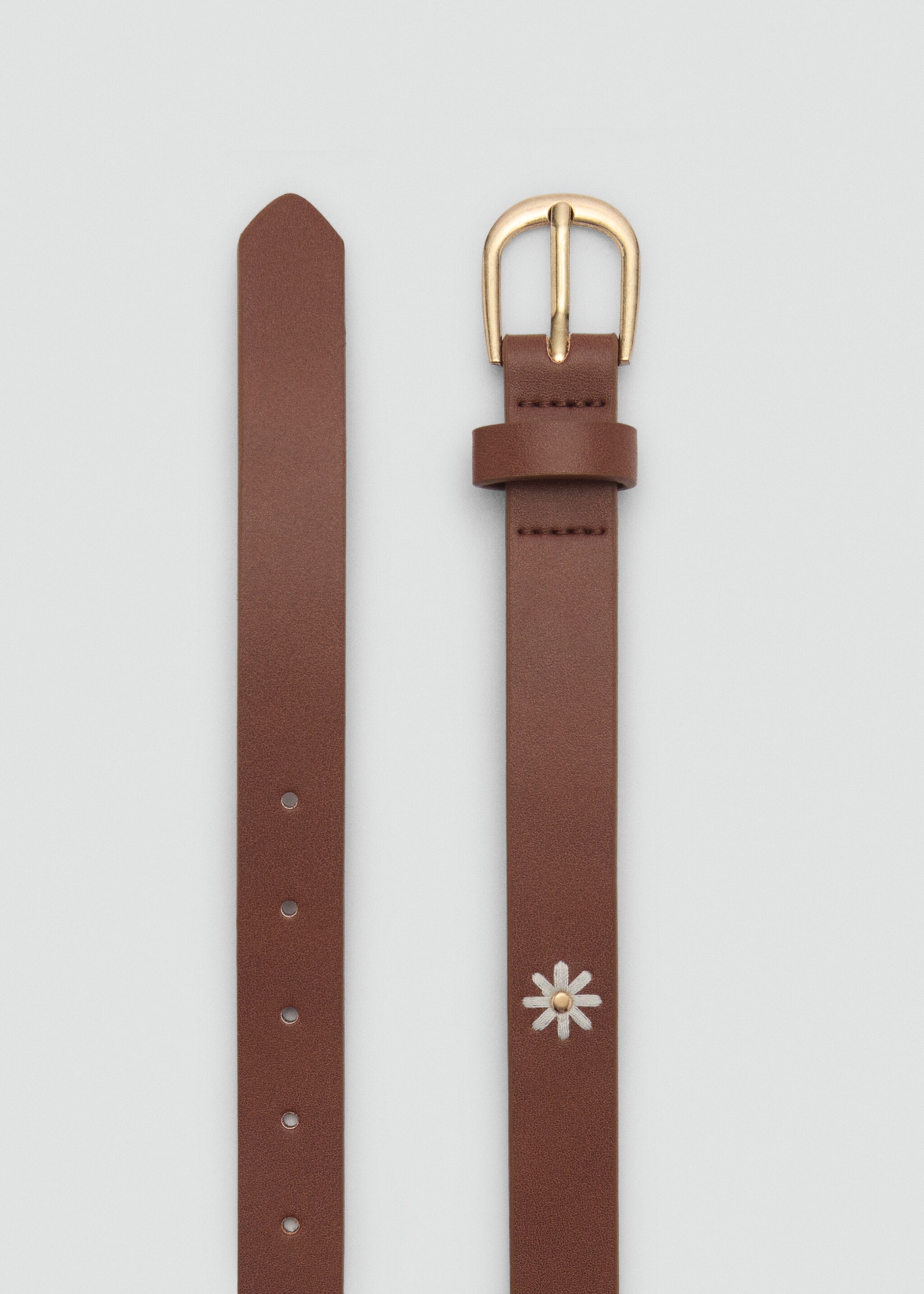Flower buckle belt - Medium plane