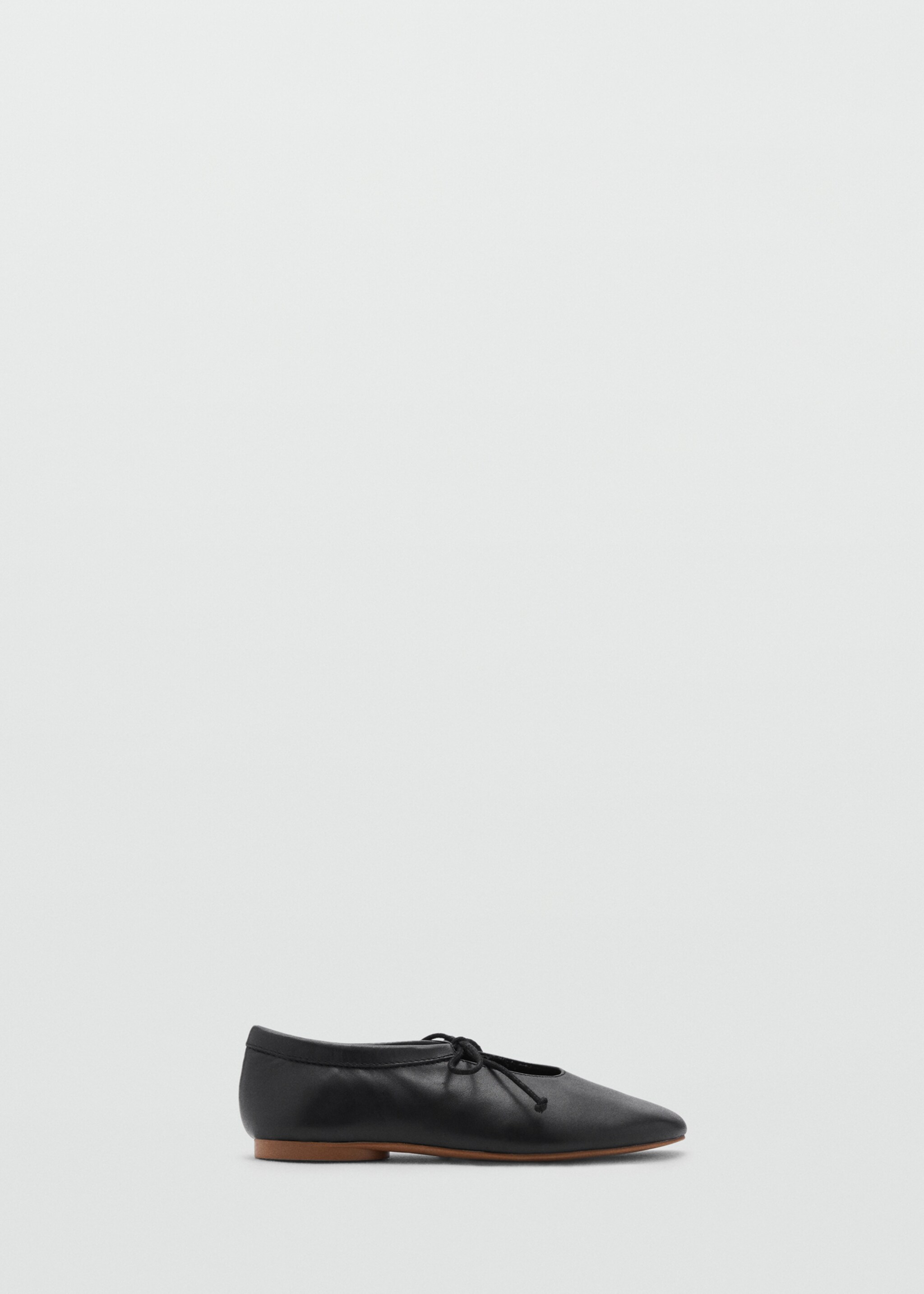 Ballet flats with leather bow - Article without model