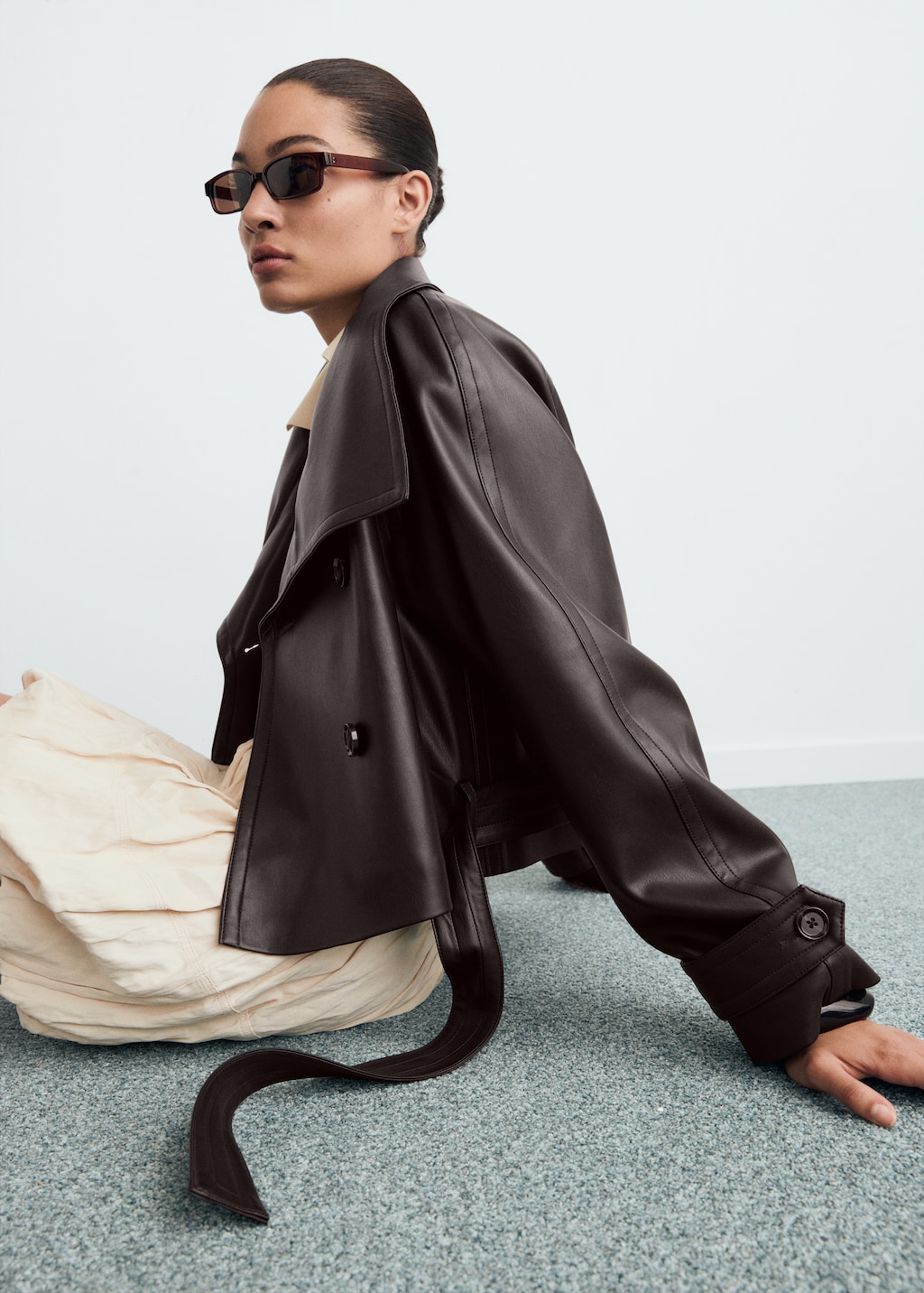 ジャケット・アウター maxi long real leather coat ジャケット・アウター real leather maxi long coat Genuine