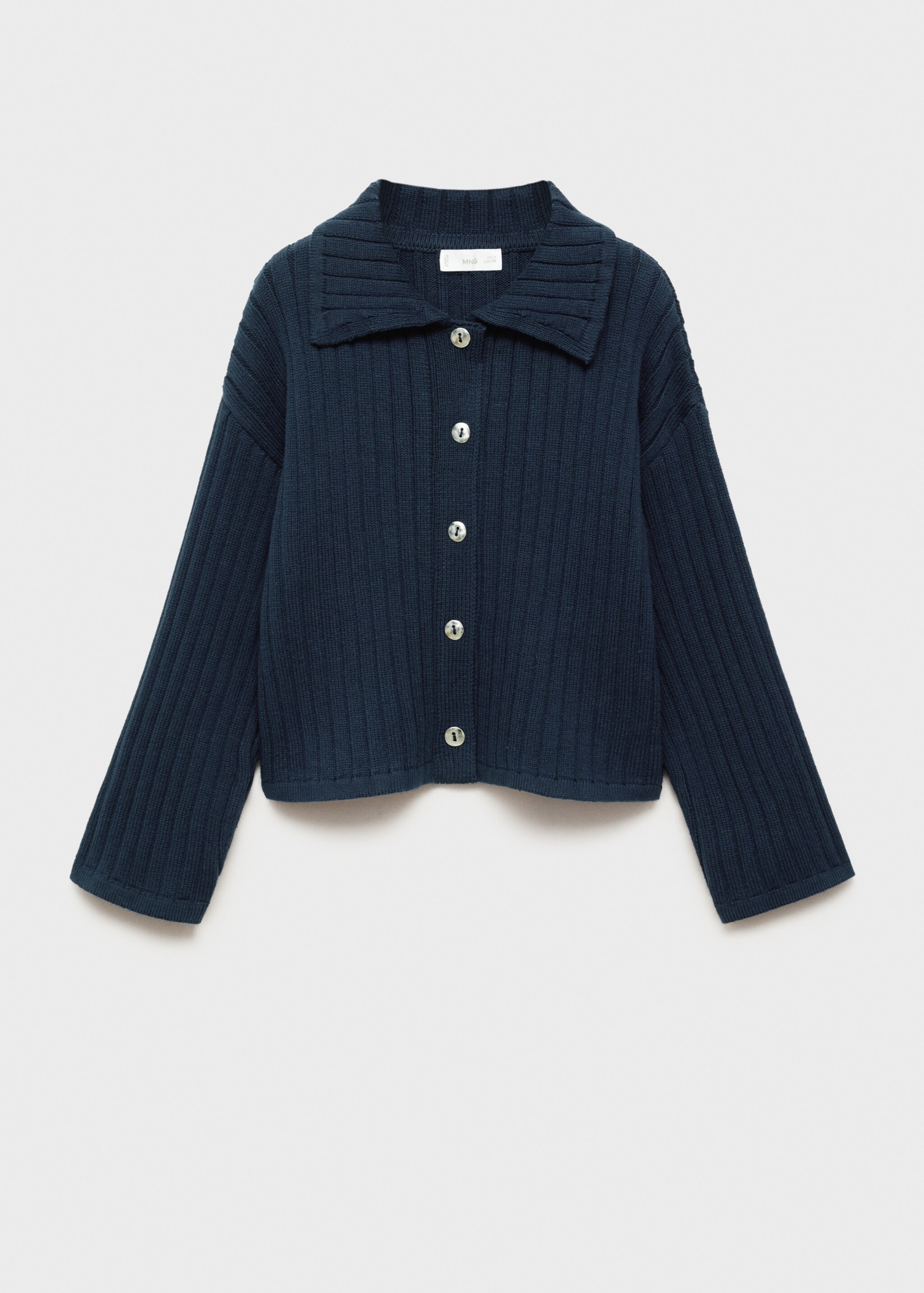 Cardigan med polohals - Artikkel uten modell