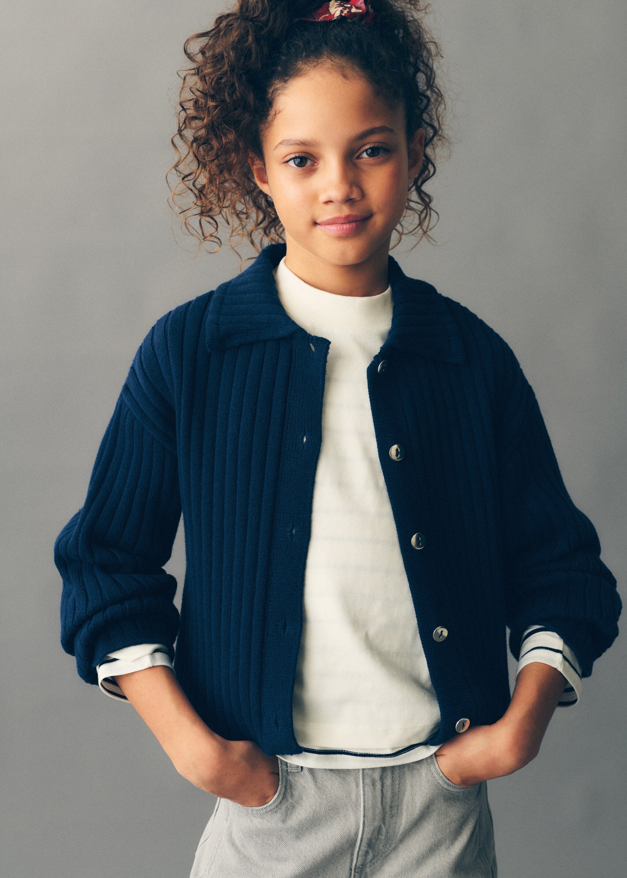 Cardigan med polohals - Artikkeldetalj 6