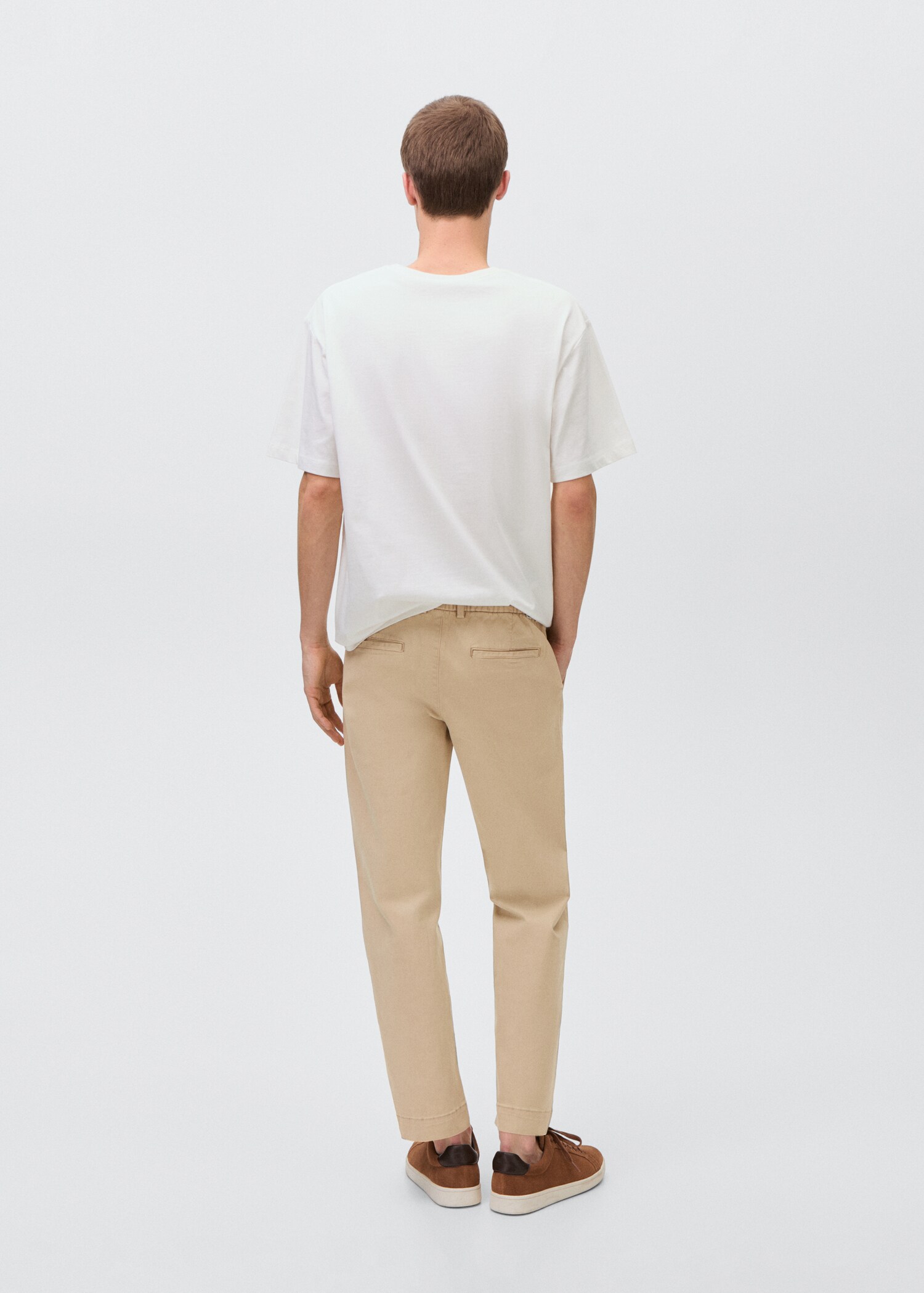 Straight-fit chino trousers - Reverse of the article
