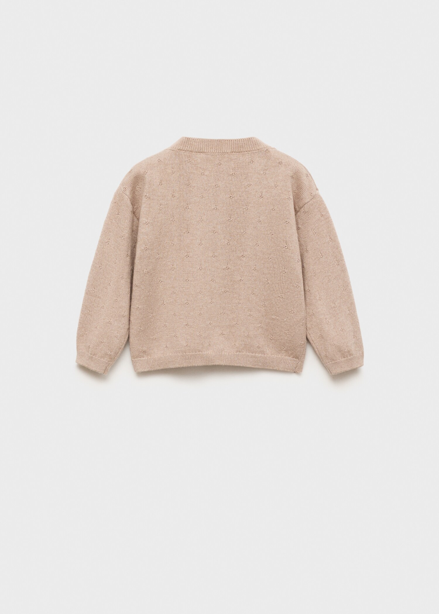 Strickjacke mit Knöpfen - Rückseite des Artikels