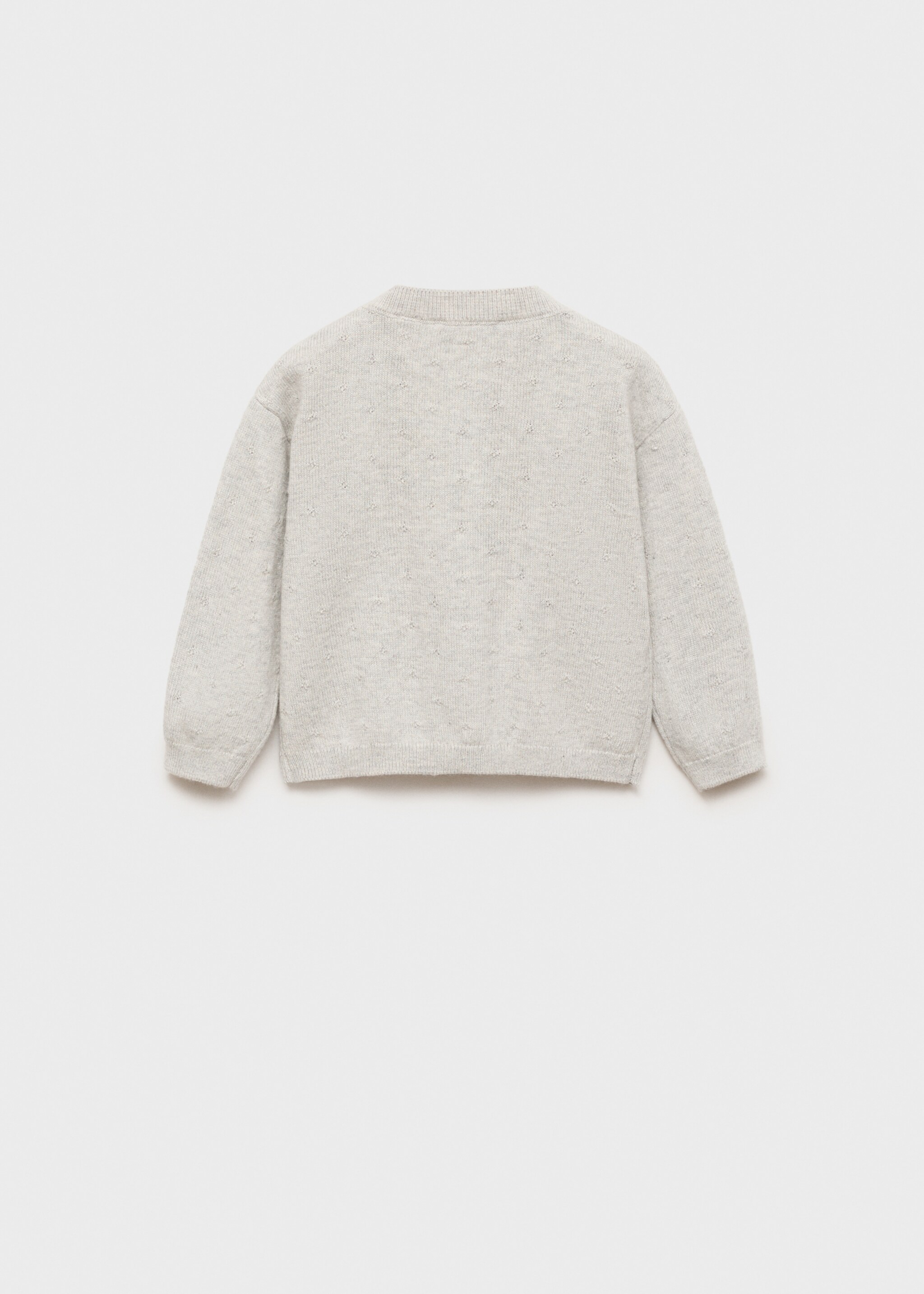 Button knit cardigan - Reverse of the article