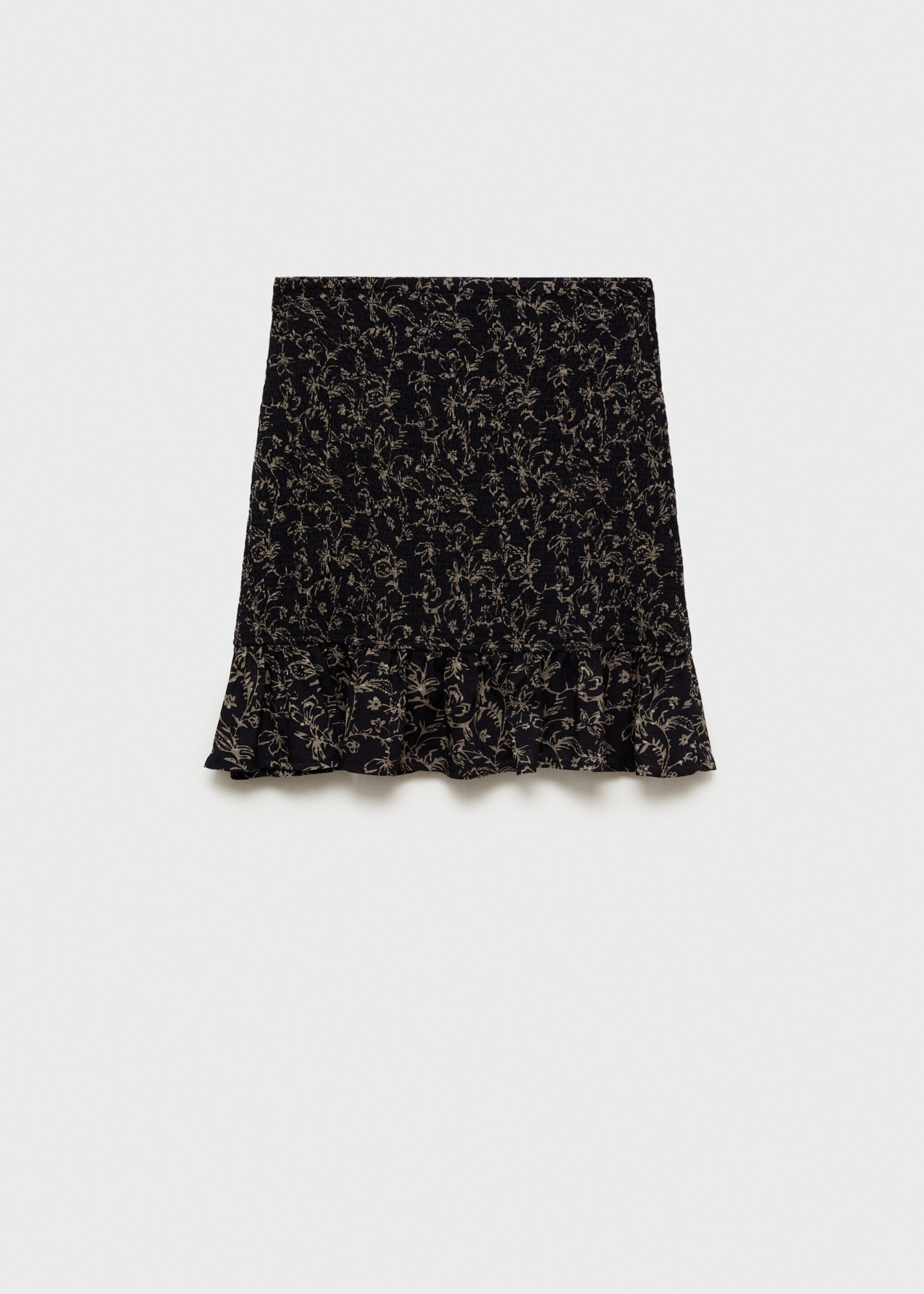 Gathered skirt with ruffle - Article without model