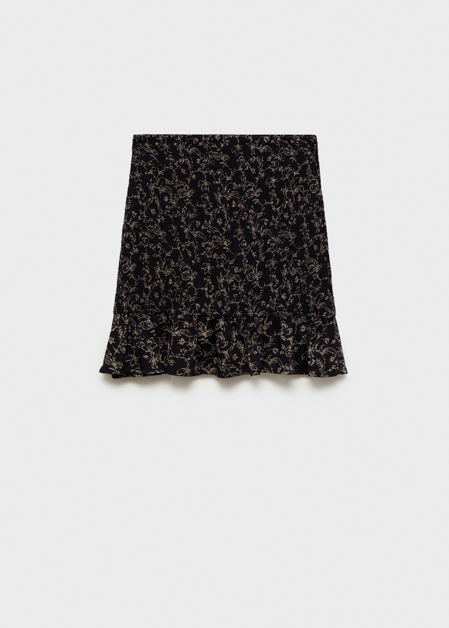 Gathered skirt with ruffle - Article without model