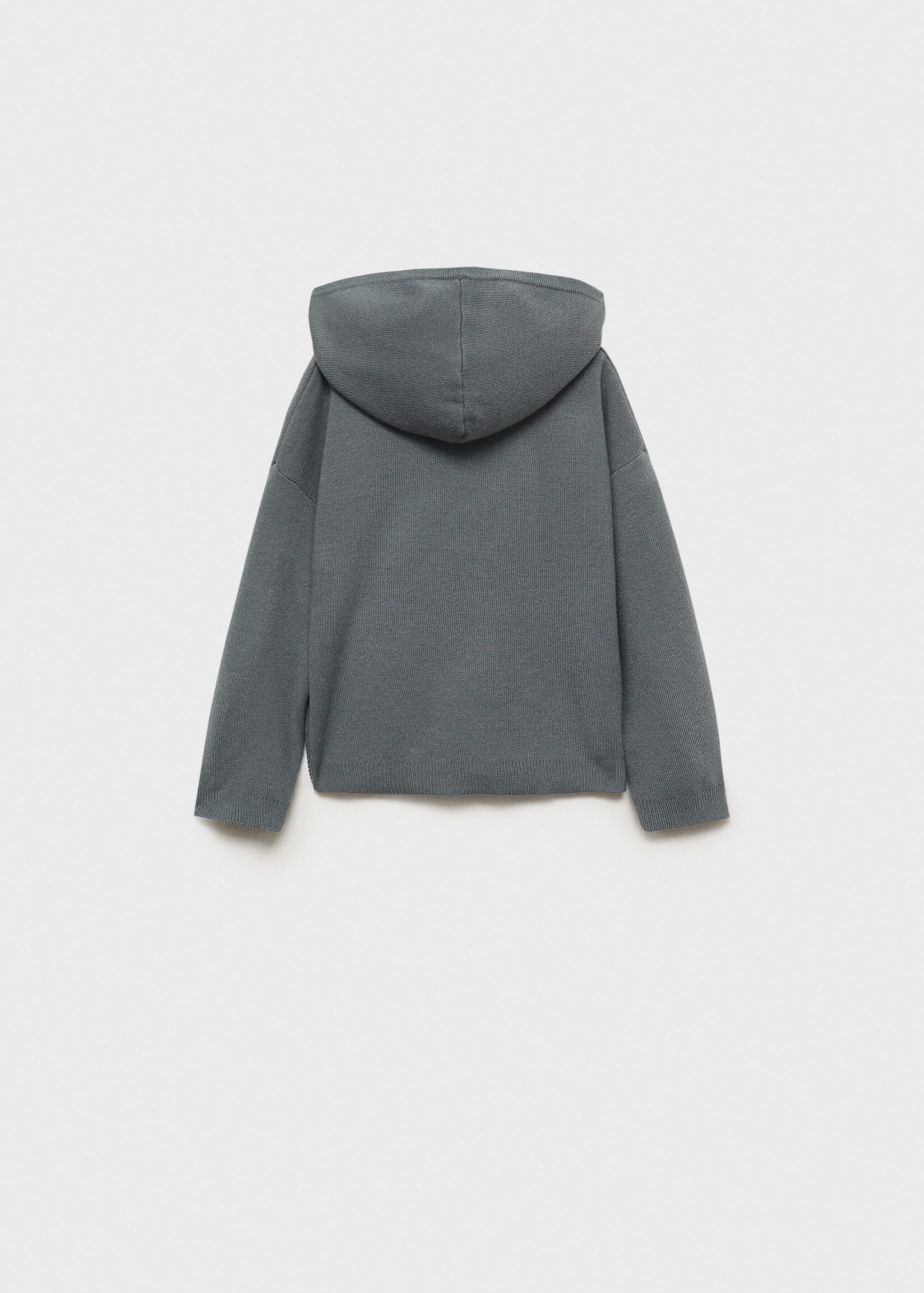 Hooded knit sweater - Reverse of the article