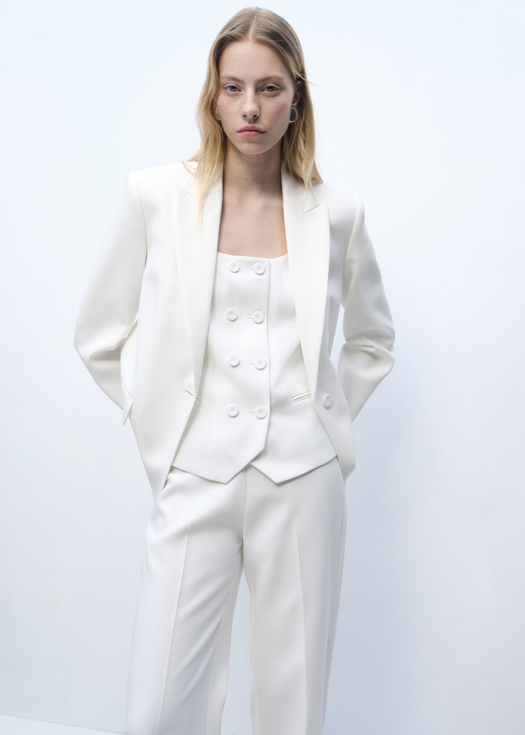 Mango Structured suit blazer