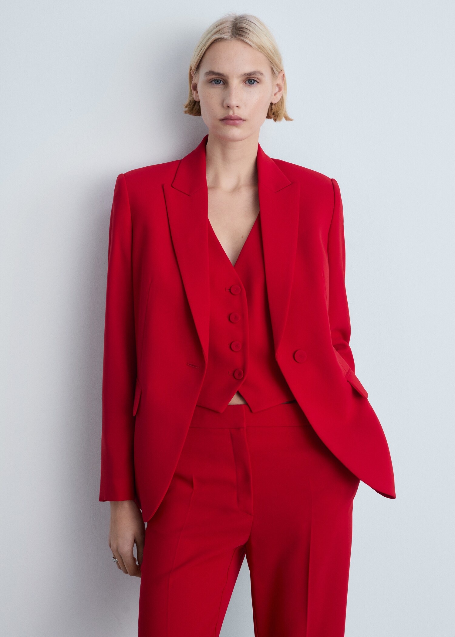 Blazer traje estructura - Plano medio