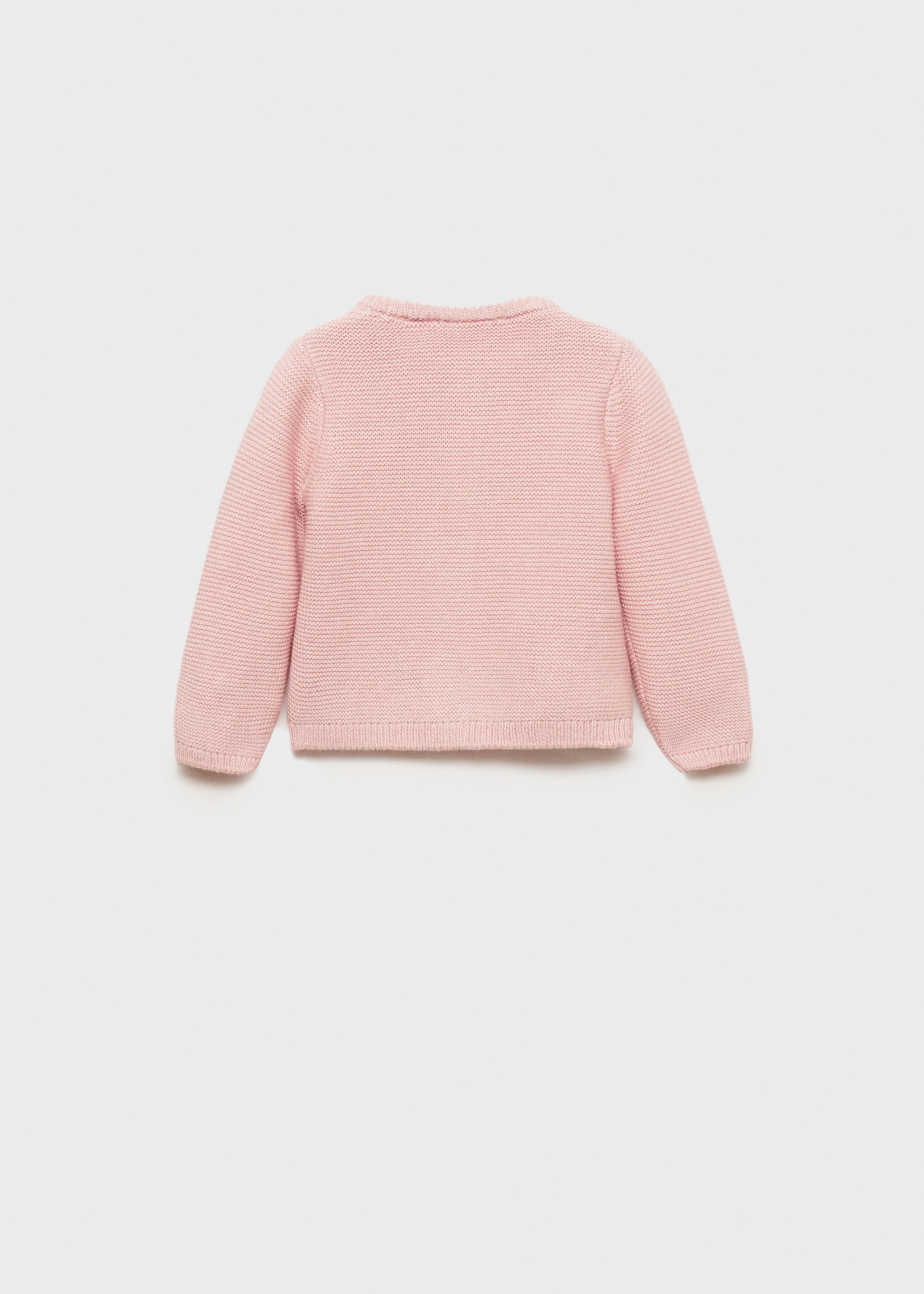 Button knit cardigan - Reverse of the article