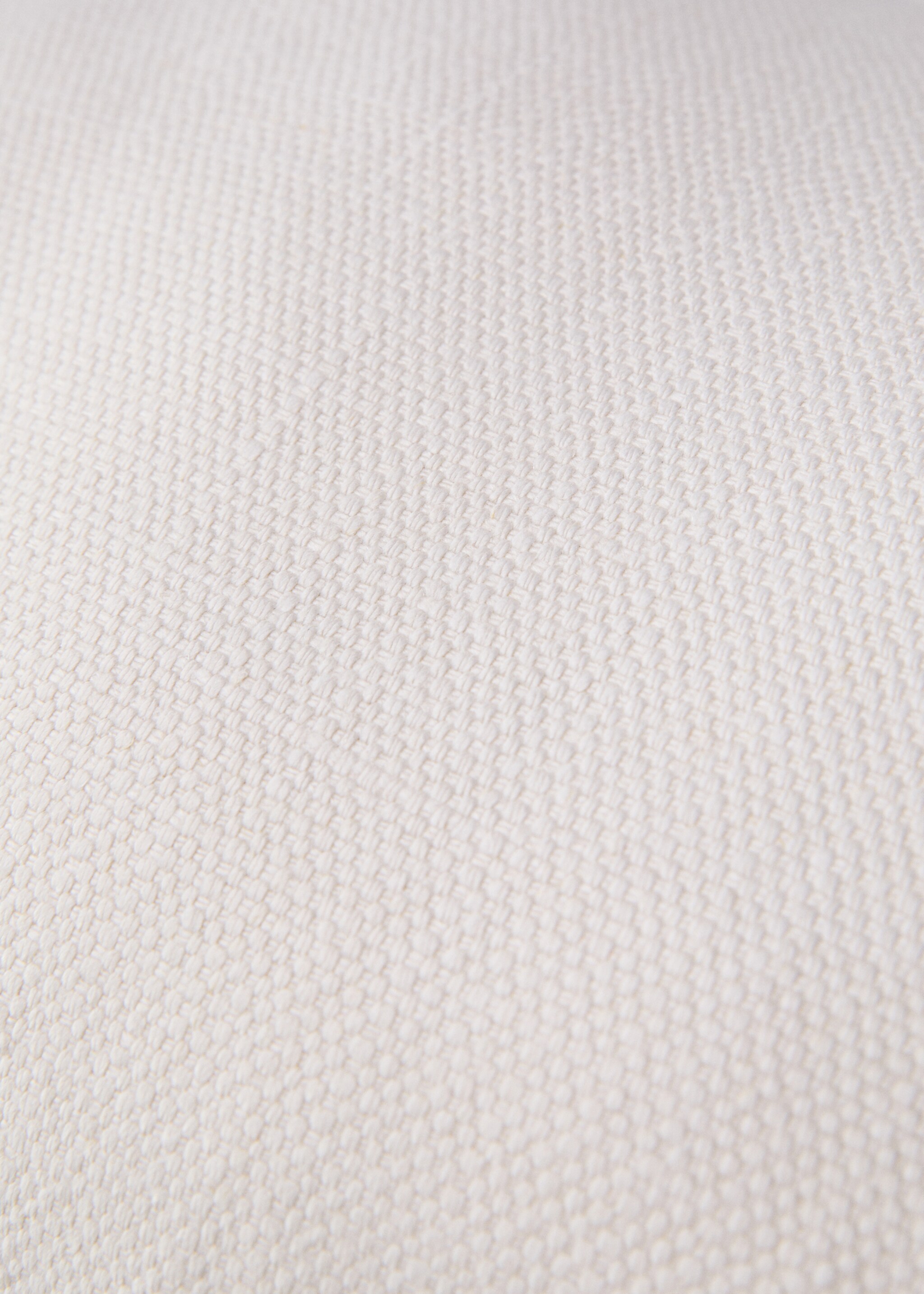 Linen textured cushion cover with overlock detail 40x60cm - Details of the article 3