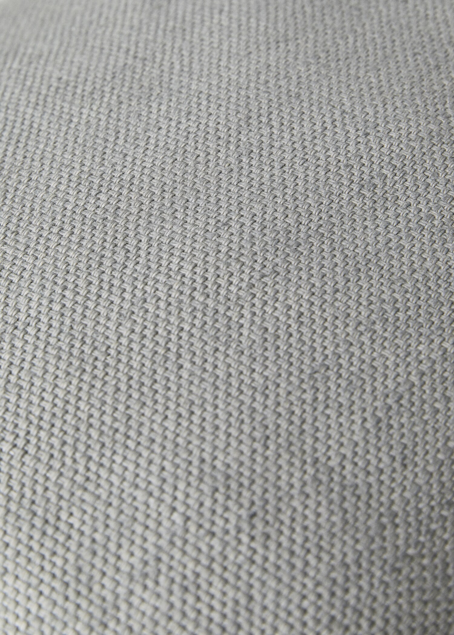Linen textured cushion cover with overlock detail 40x60cm - Details of the article 2