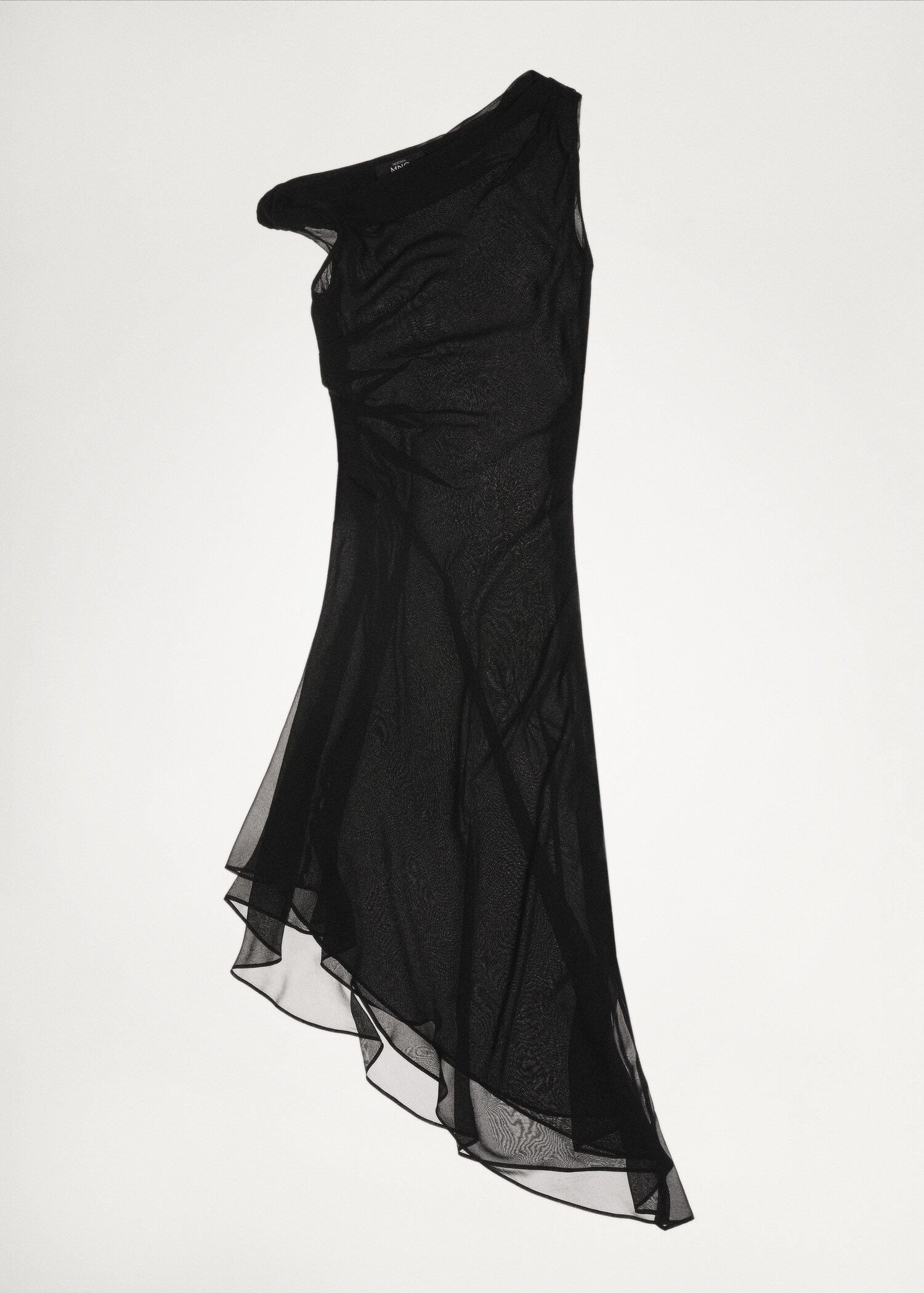 Vestido assimétrico drapeado - Pormenor do artigo 7