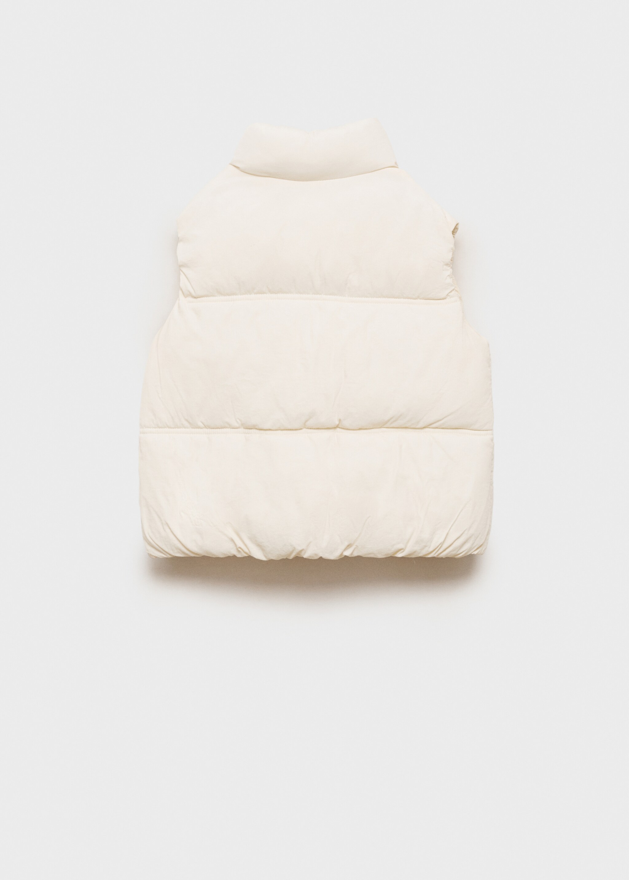 Quilted zipper gilet - Reverse of the article