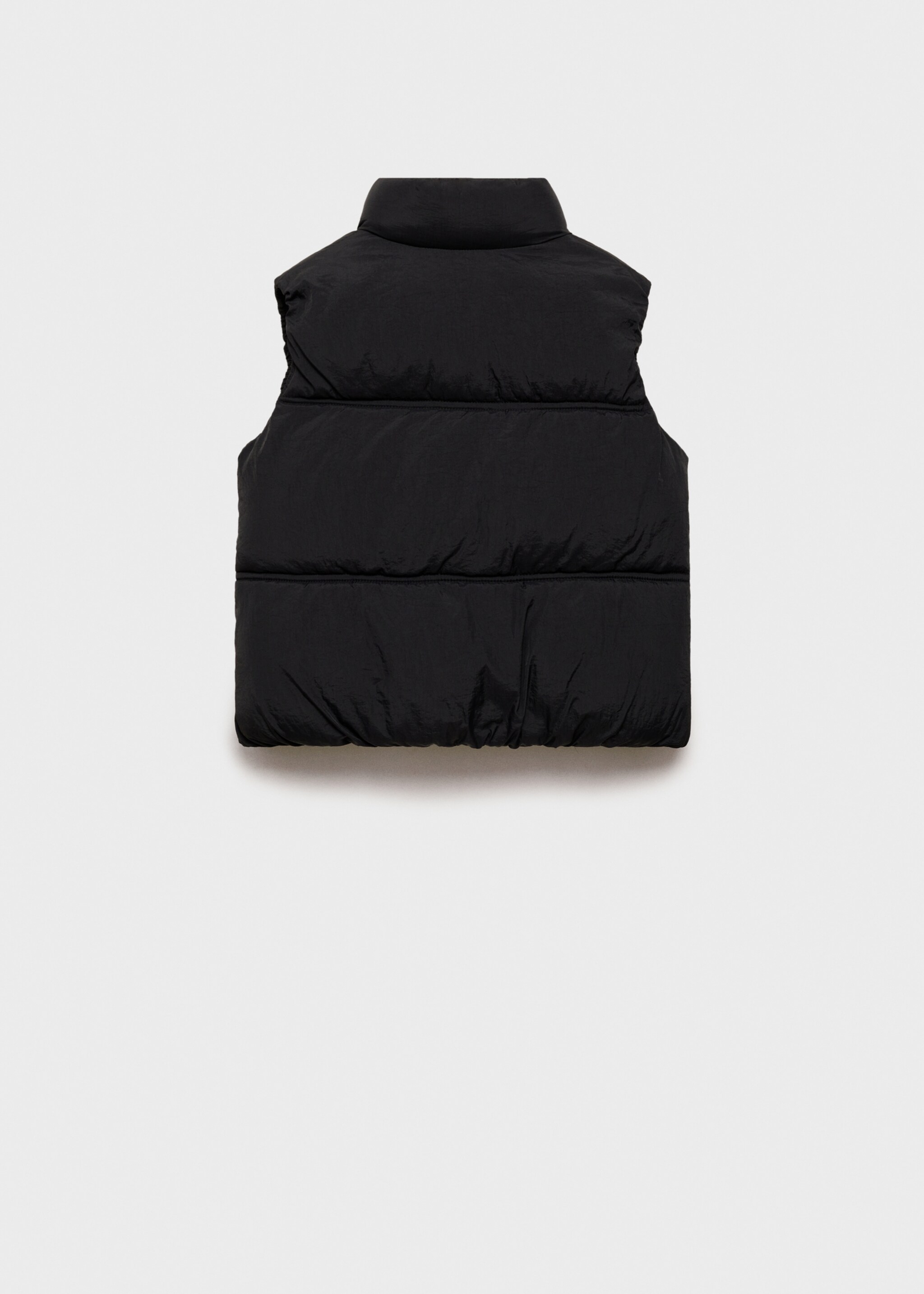 Quilted zipper gilet - Reverse of the article